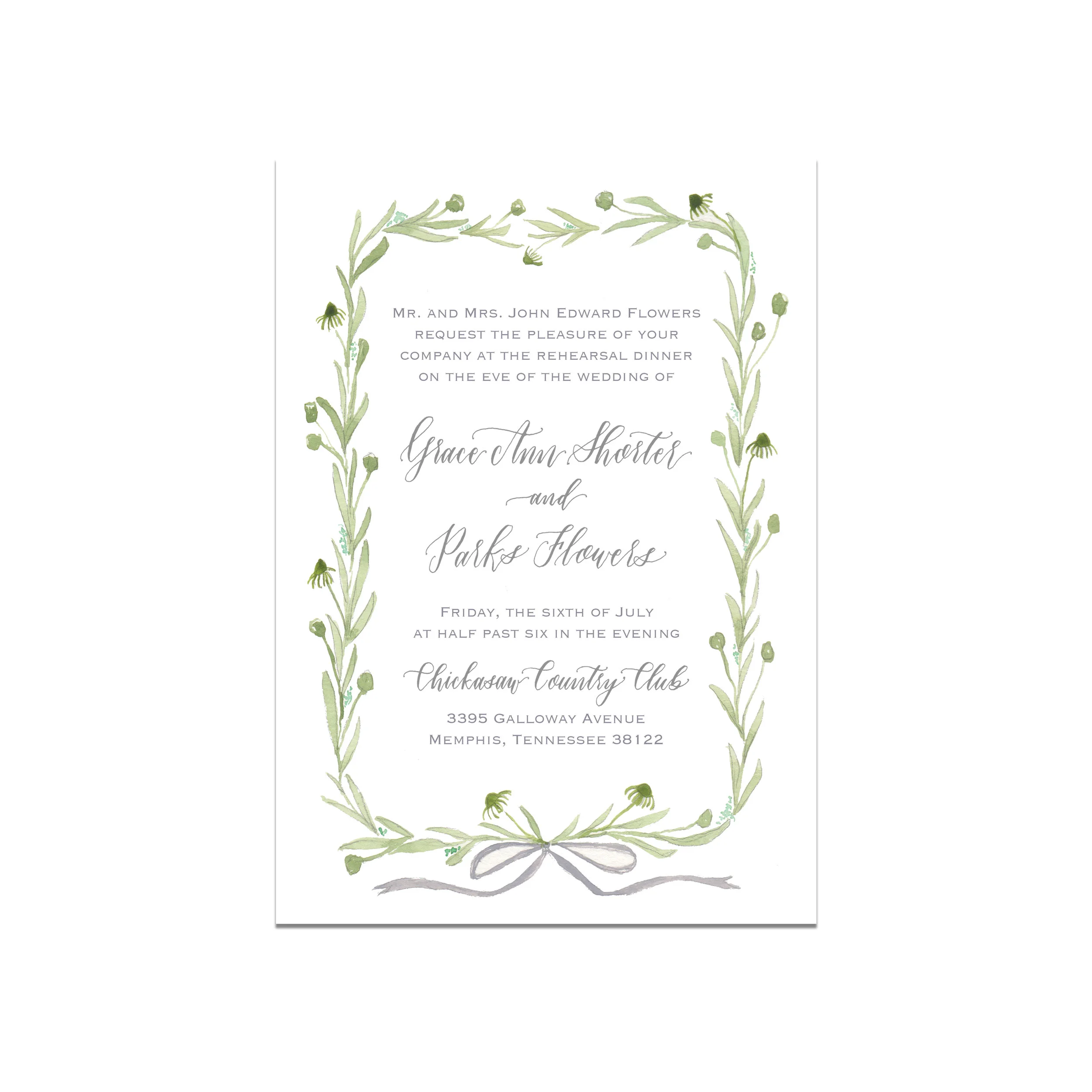 Eucalyptus Invite