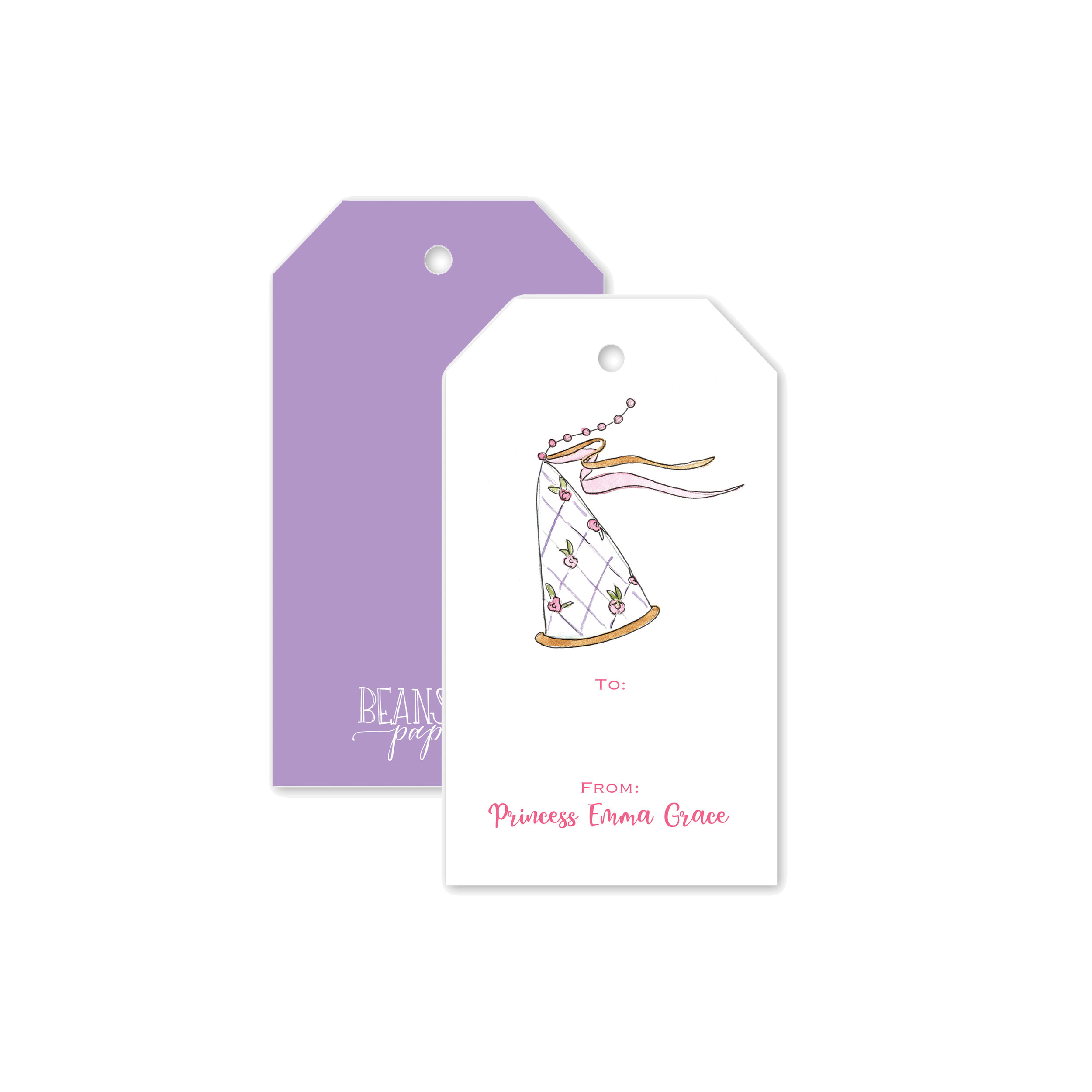 Princess Hat Gift Tag
