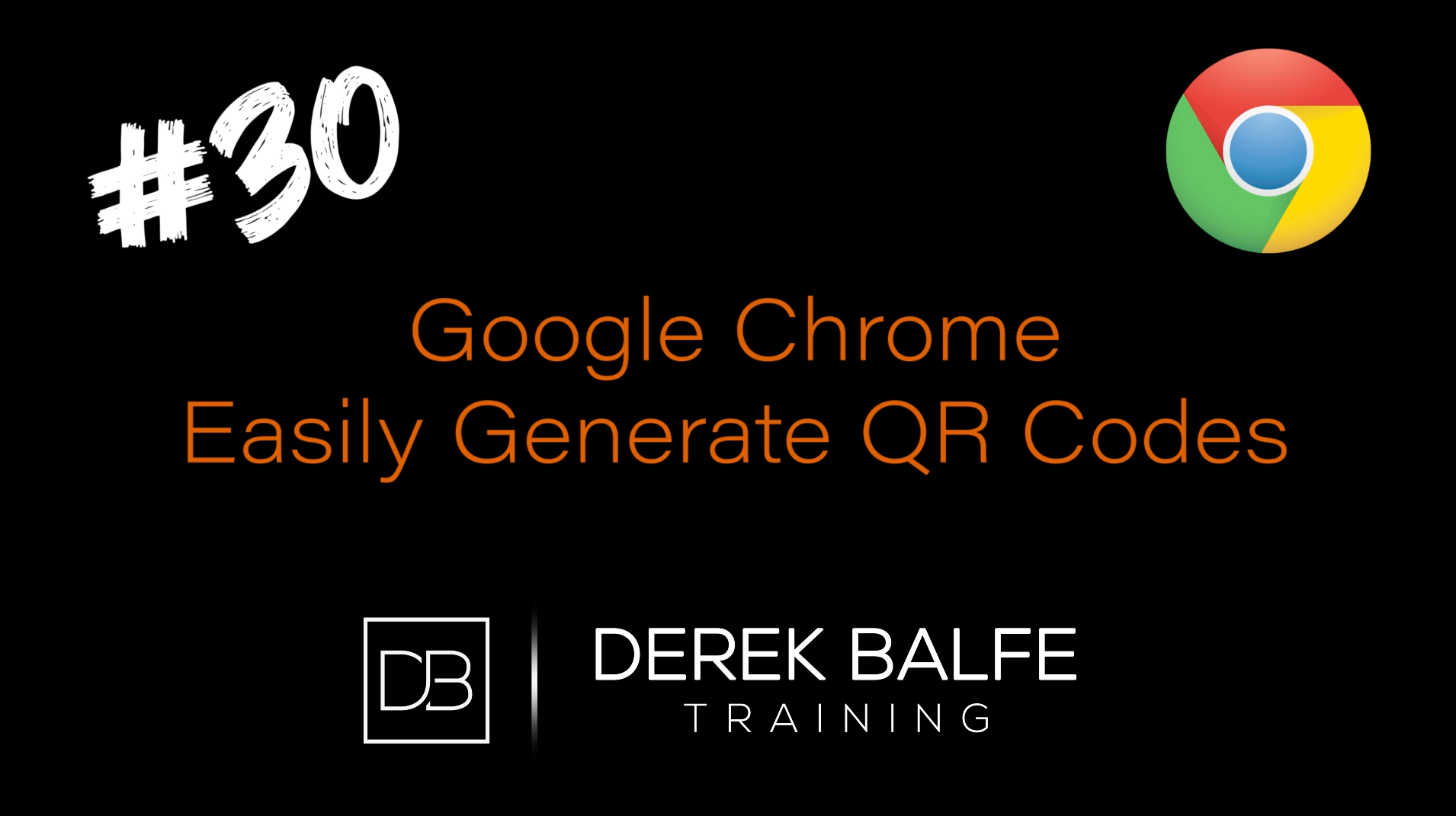 #030 - Generate QR Codes in Google Chrome