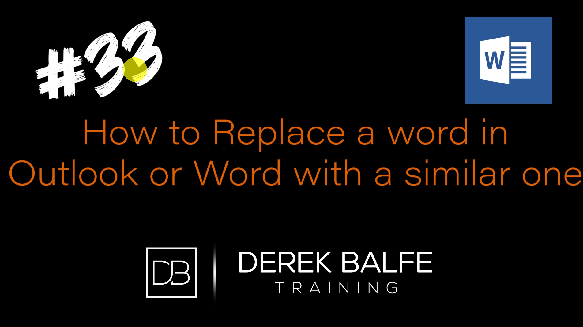 #033 - Word How to Replace a Word with Thesaurus