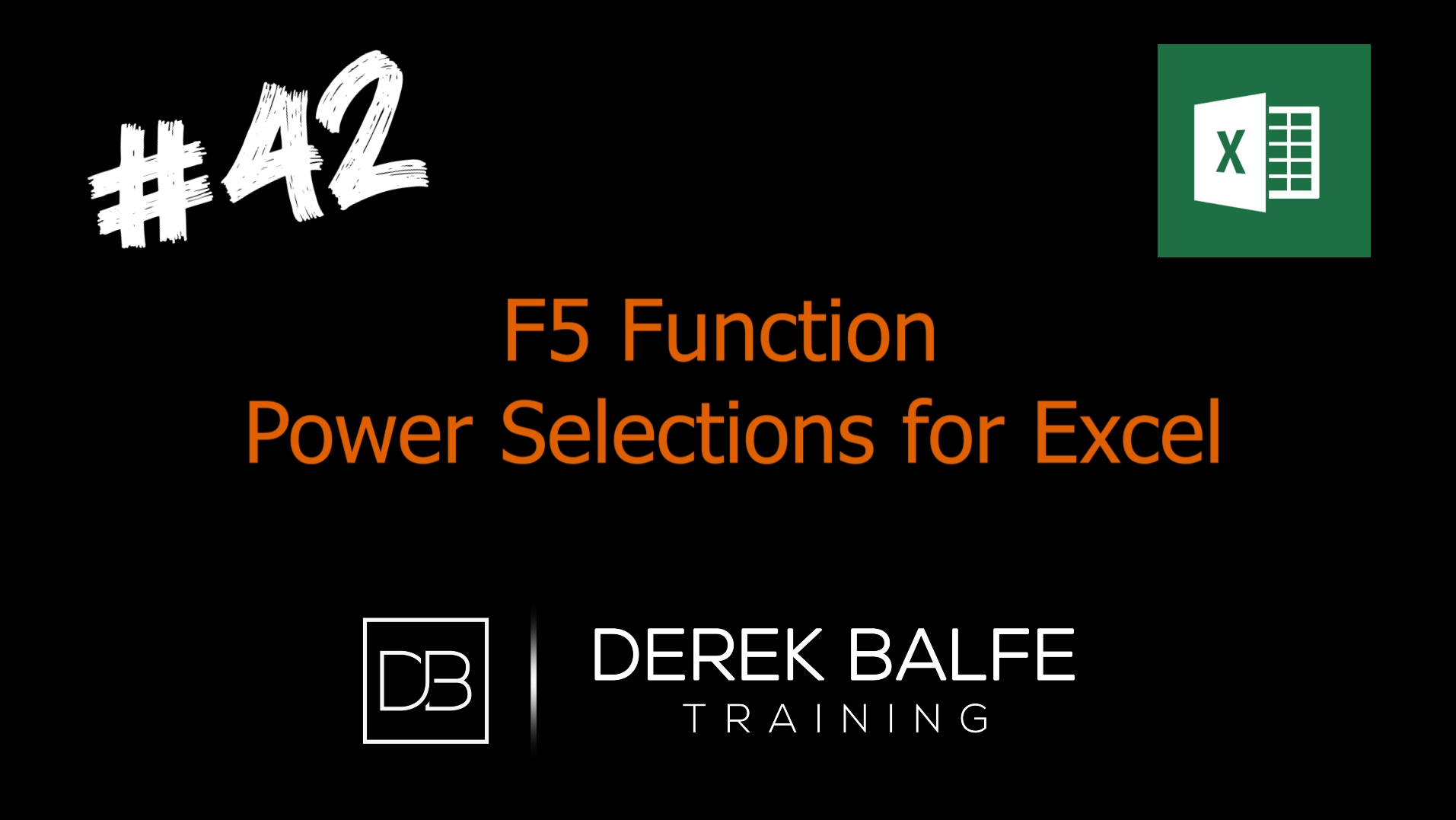 #042 - Excel - F5 Function - Power Selections