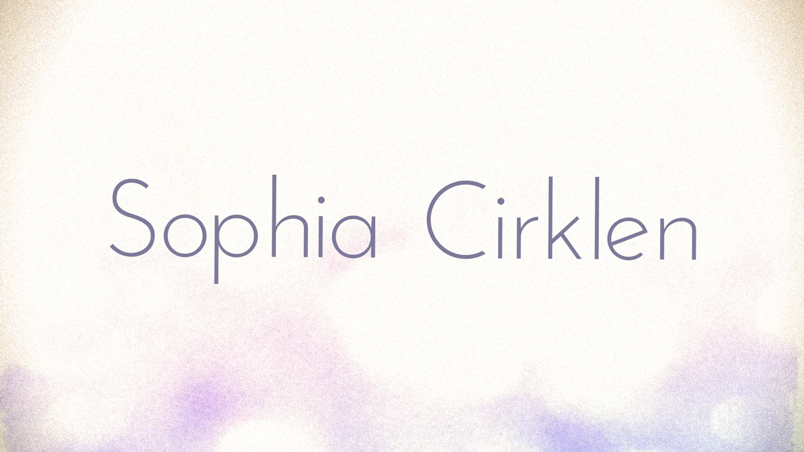 Sophia Cirklen  3. september kl. 19.00 - 22:30