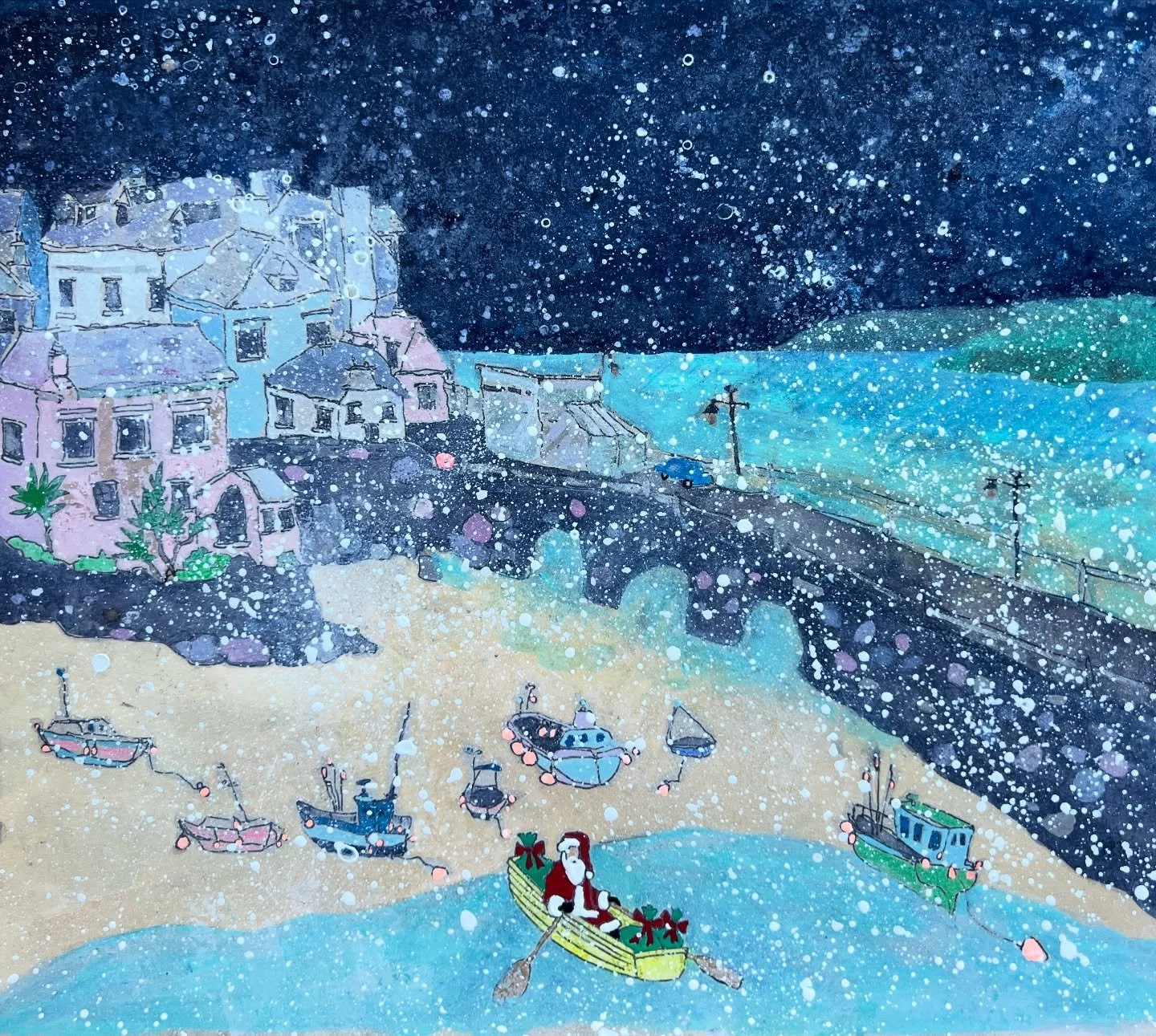 That time when I painted the big FC rowing into St Ives🎅 

#stives #stivescornwall #santa