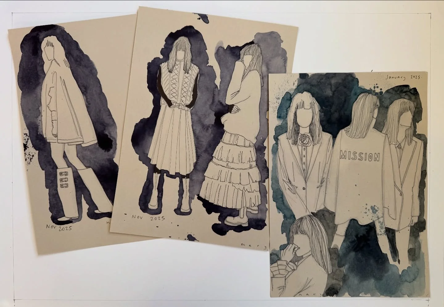 Warning:‼️ ludicrously niche art 

If you are friends with Claudia and are looking for a unique present for her (?! 😅) this bundle of sketches is available on my site and will probs be added to early next year if unsold due to an overwhelming urge t