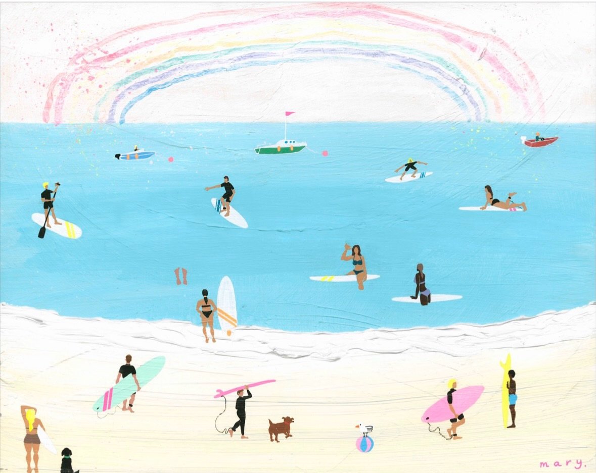 Happy Sat and all that 😎

#surf #surfart #figurativeart #bright #beach