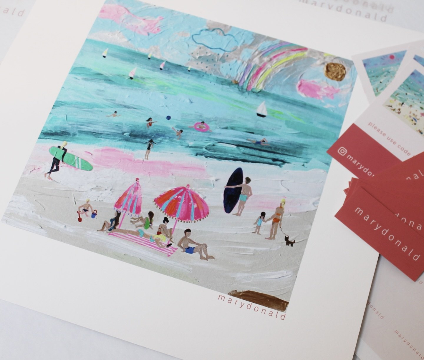My 🆕 collection of prints has launched and you are loving them! BIG thank you! I&rsquo;m so happy my art is finding it&rsquo;s way into your homes 🏠 🥰

#artprints #marydonald #giclee #beachart #britishart