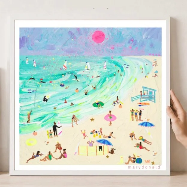 My print shop is full of sunshine ☀️ 🏖️

Link in bio 🙌

#wallart #marydonald #beachart #brightcolors #mycolourfulhome
