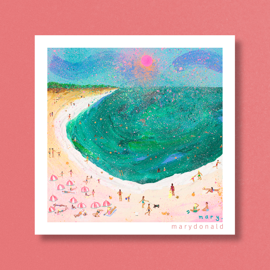 Manefesting Summer - Beach art print - Mary donald.png