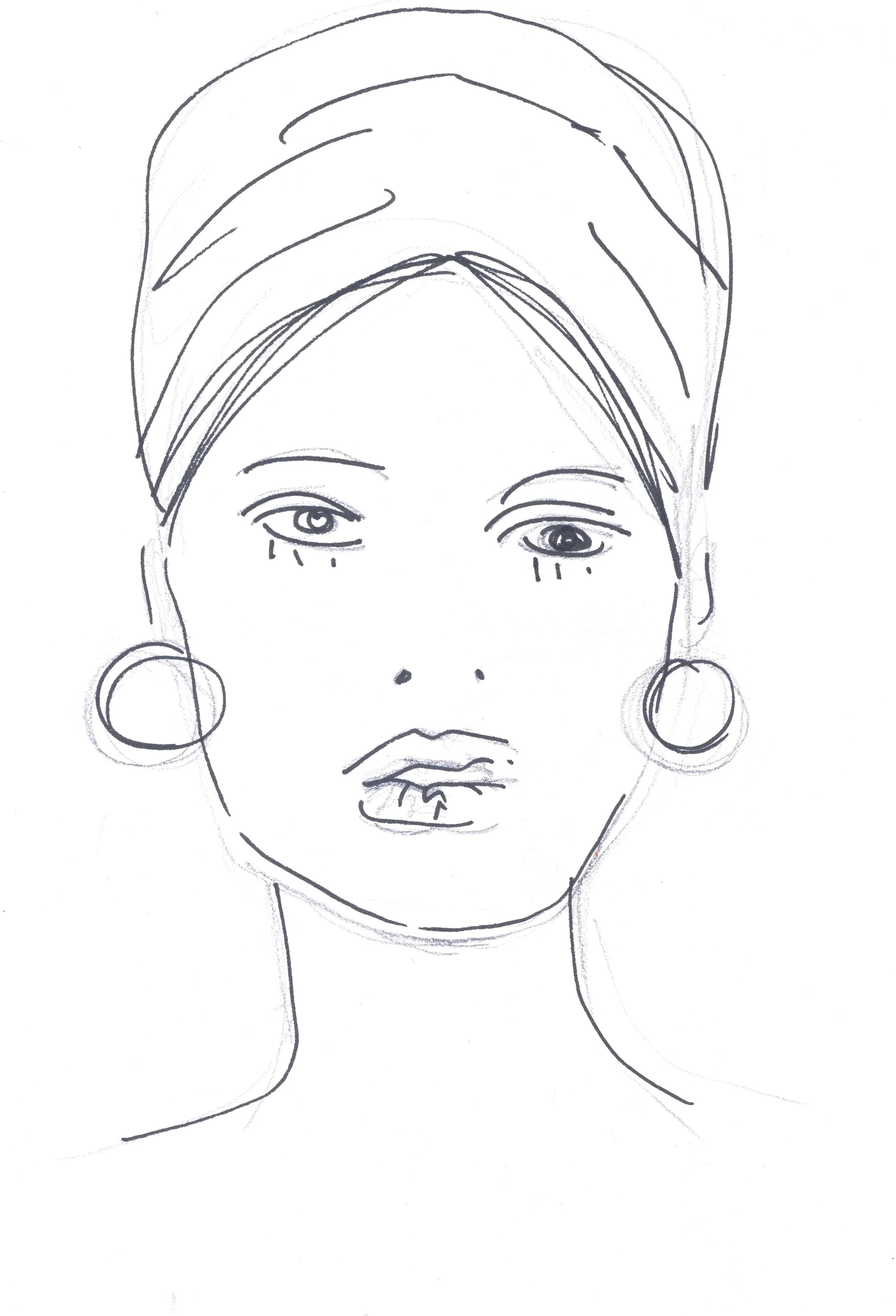 Hooped Lady Giclée Art Print