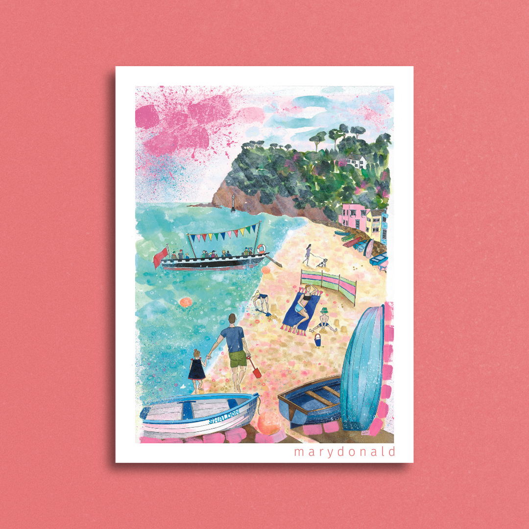 Shaldon - Mary Donald - Shaldon beach art- Teignmouth Devon - shaldon holiday art .png