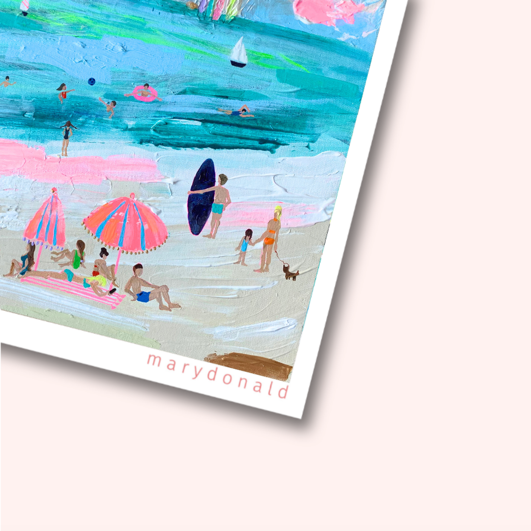 Paradise Mary Donald - Bright art print - summer art print.png