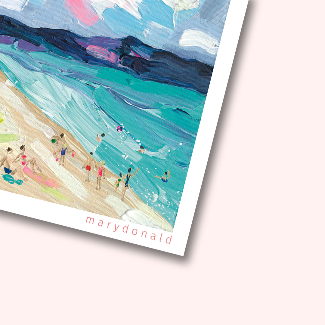 Mary Donald beach scene giclee art print - UK artist.png