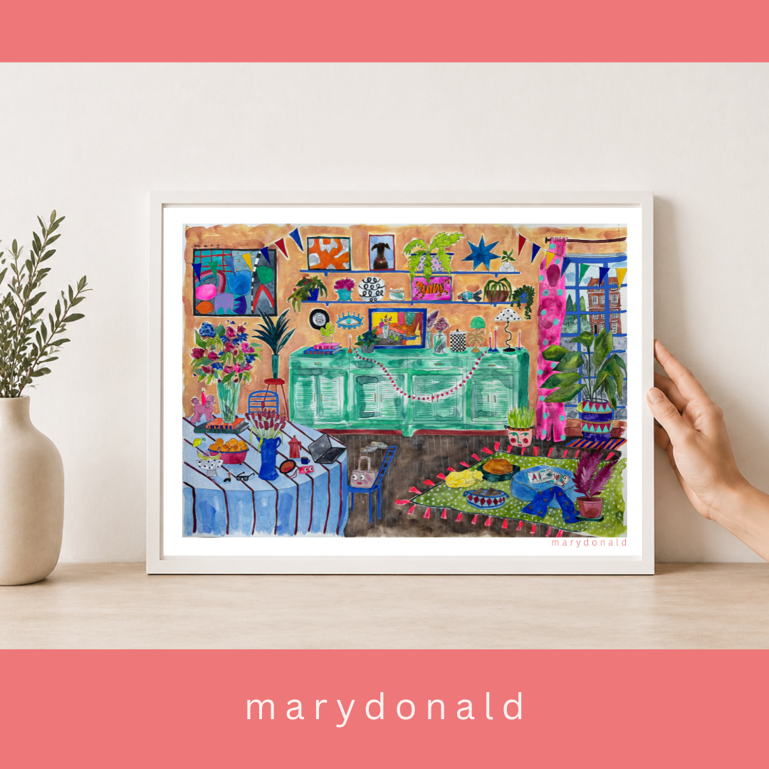 Mary Donald Giclee Print Framed