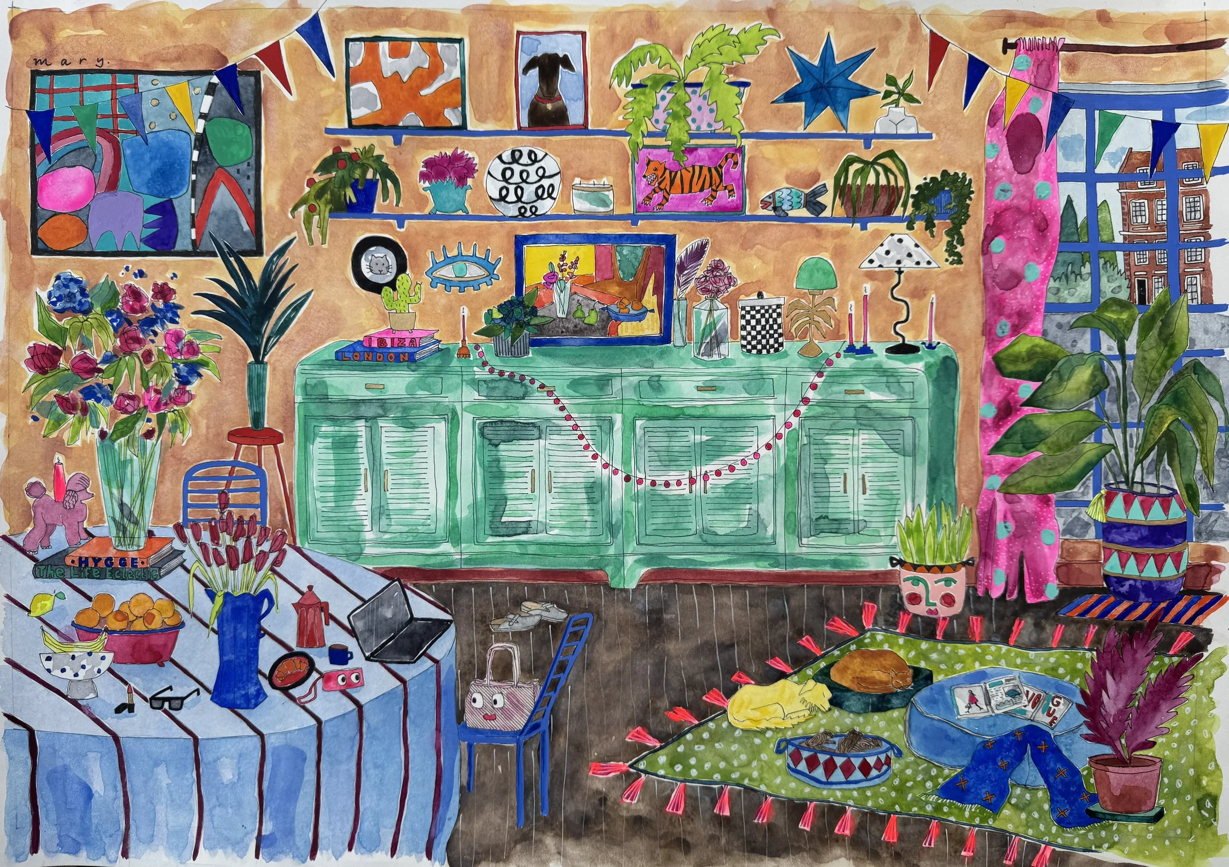 Eclectic Home Giclée Art Print
