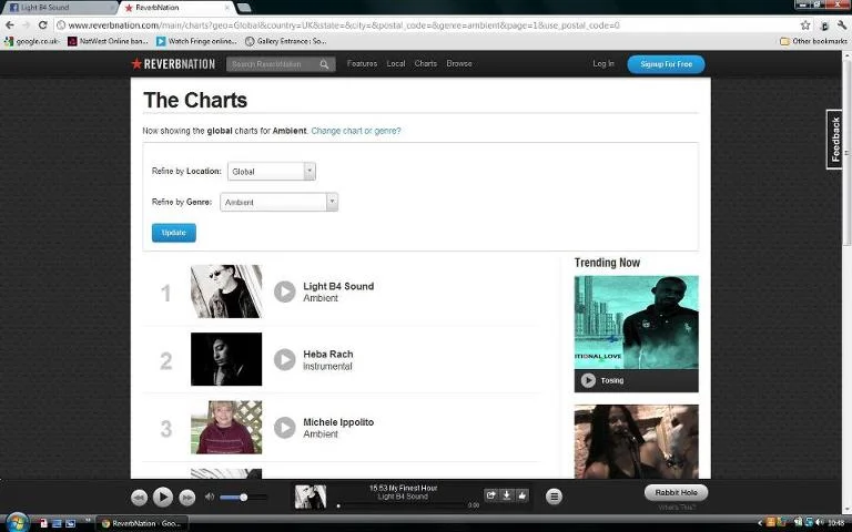 Light B4 Sound are number one!