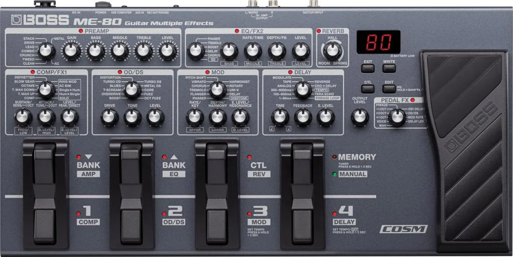 NAMM 2014 New Boss ME-80 Guitar Multiple Effects review