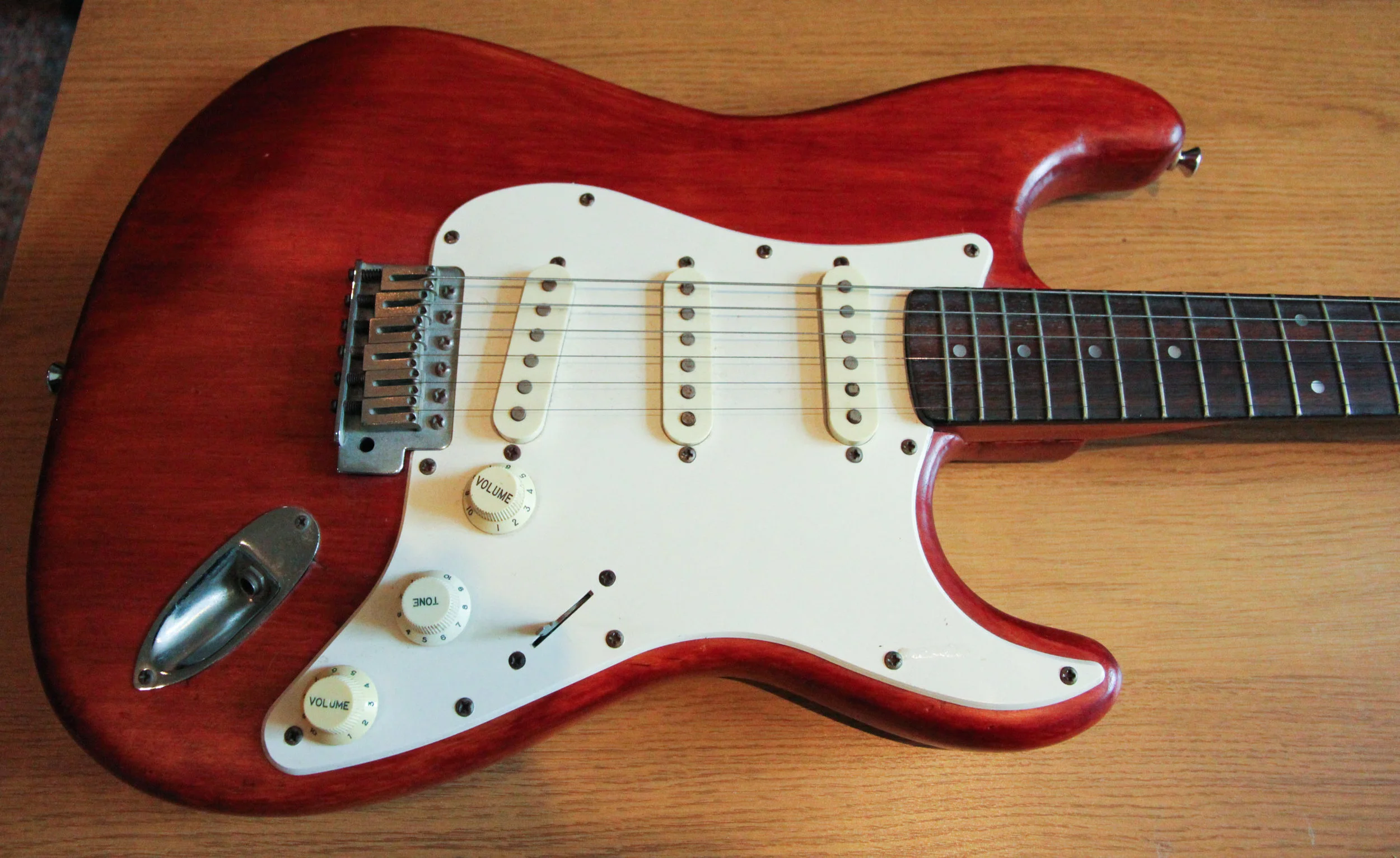 Natural finish Strat make over project