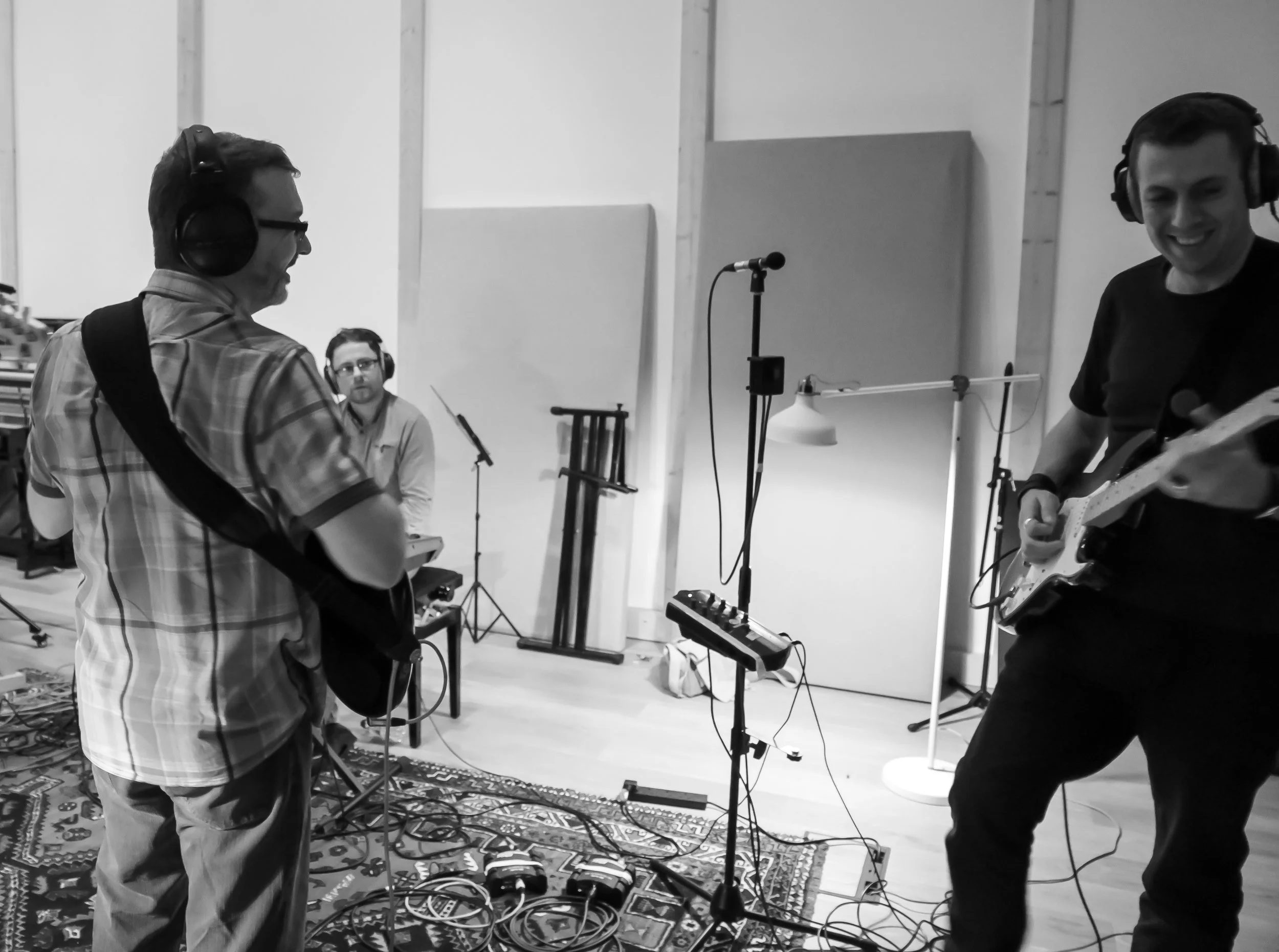 Groovething in the recording studio