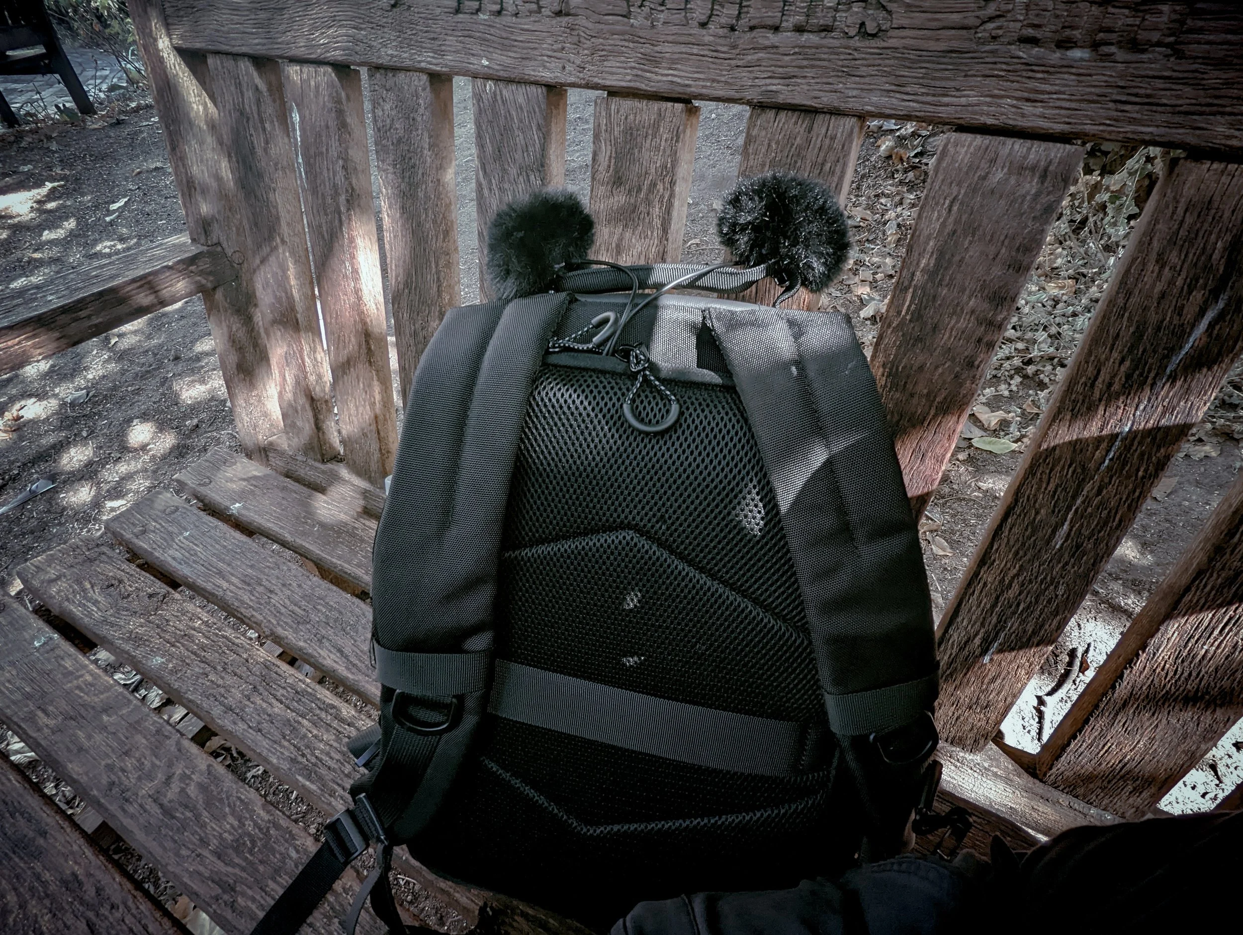 A bench in a secret place, well hidden in plain sight