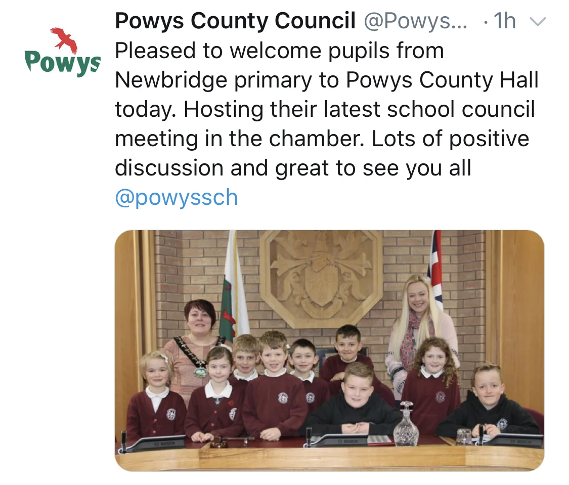 School Council visit Council Chamber
