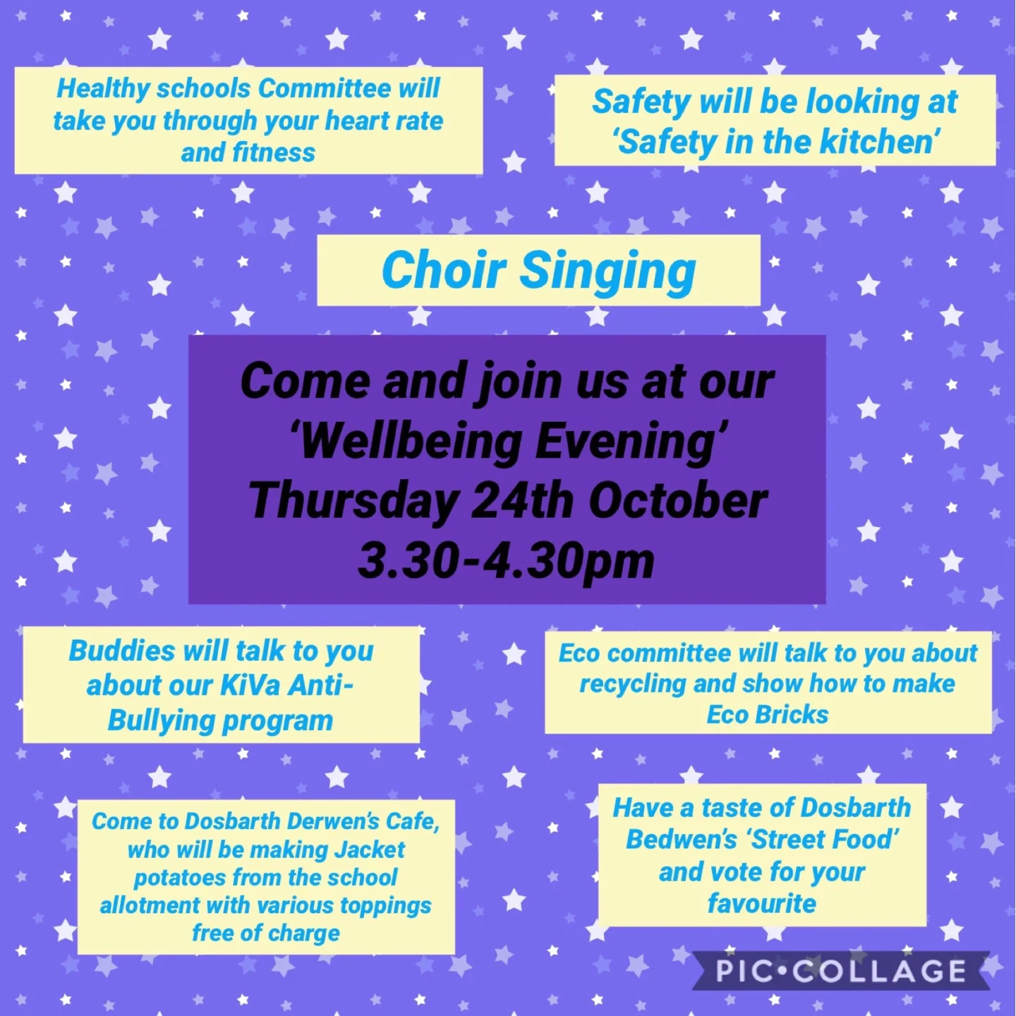 Wellbeing Event - Thursday 24th October