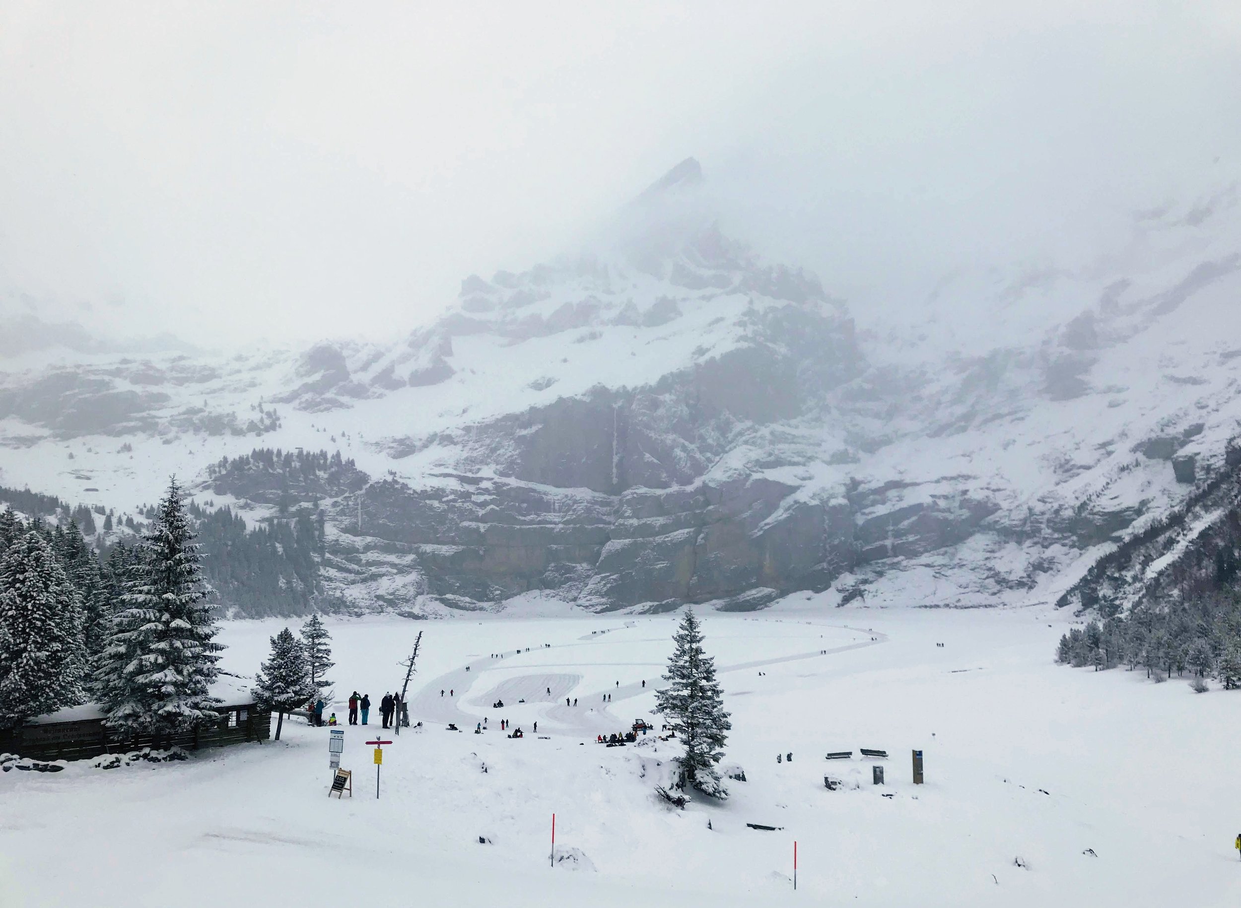 The Big Freeze: Ice Skating on Oeschinensee
