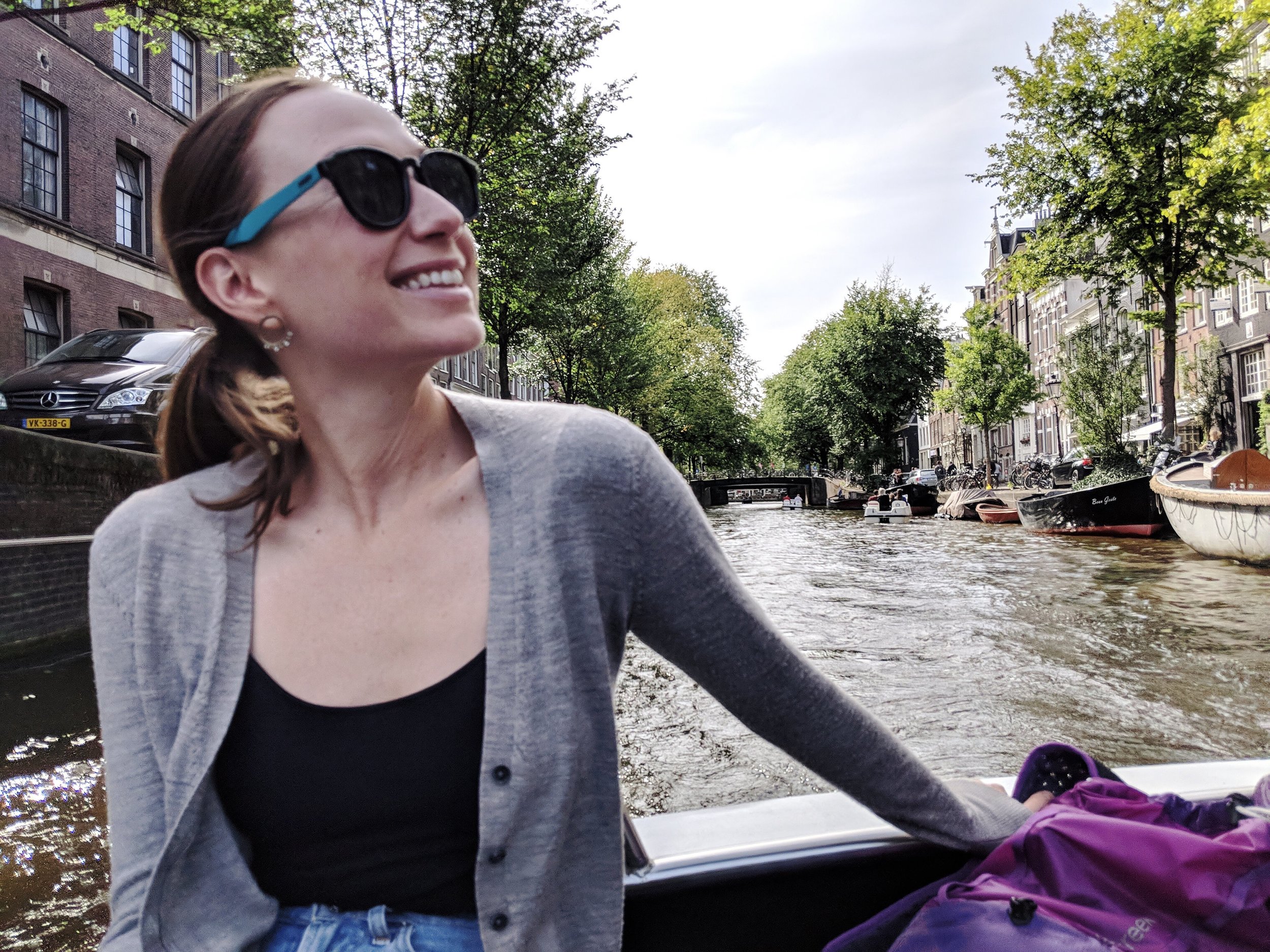 Happiness on the Amsterdam boat tour