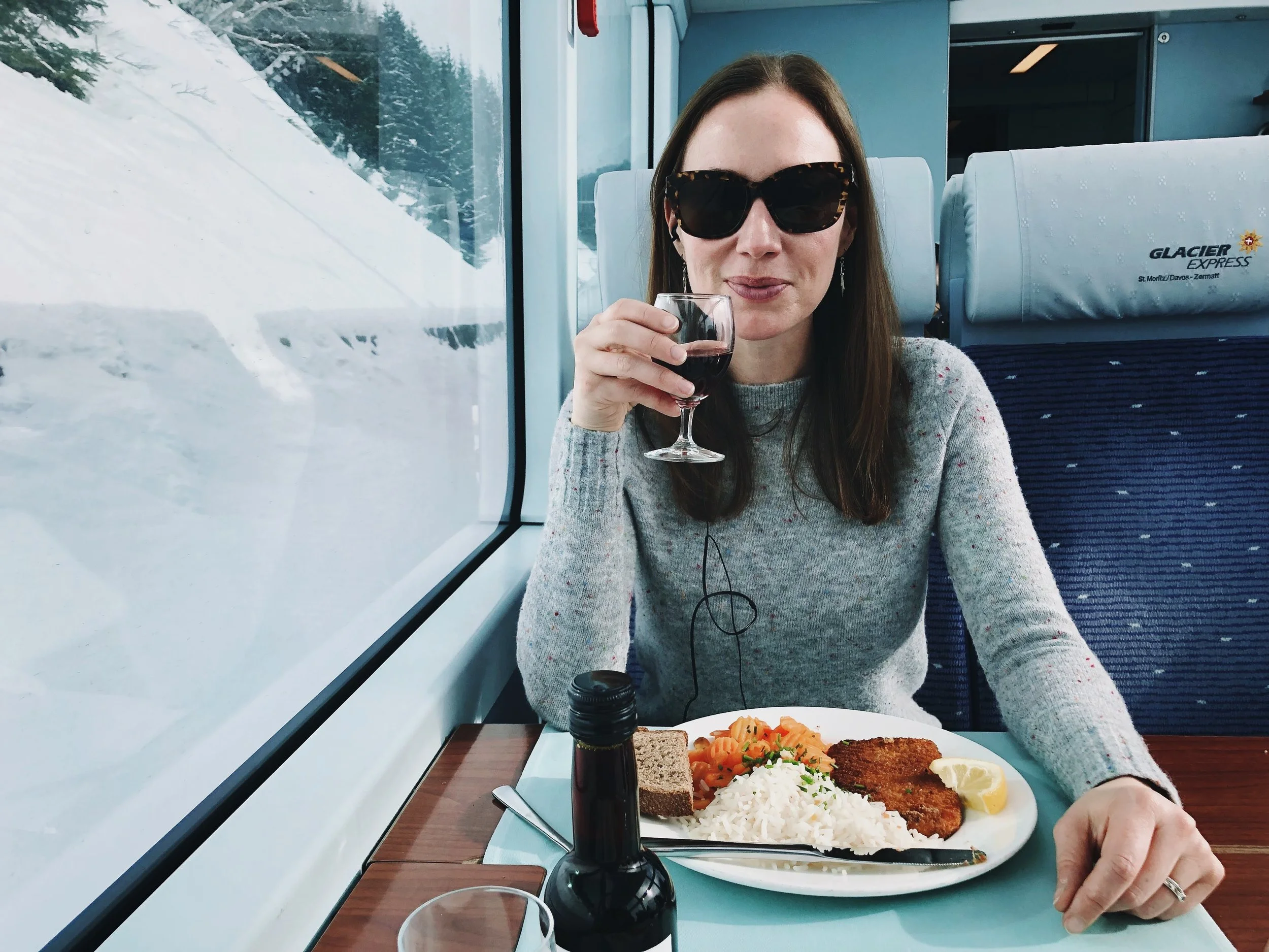 Lunch on the Glacier Express