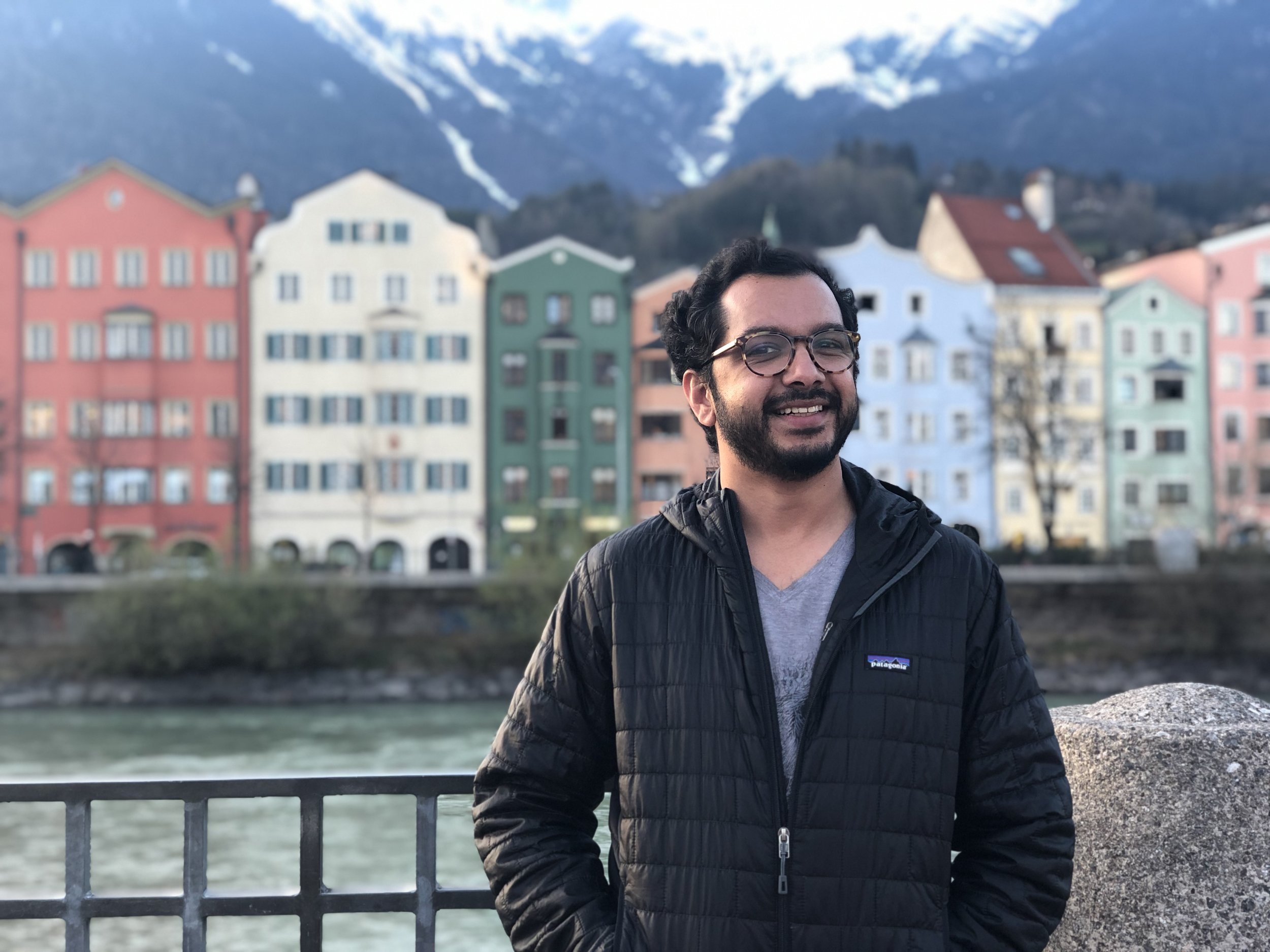 The River Houses along the Inn River in Innsbruck