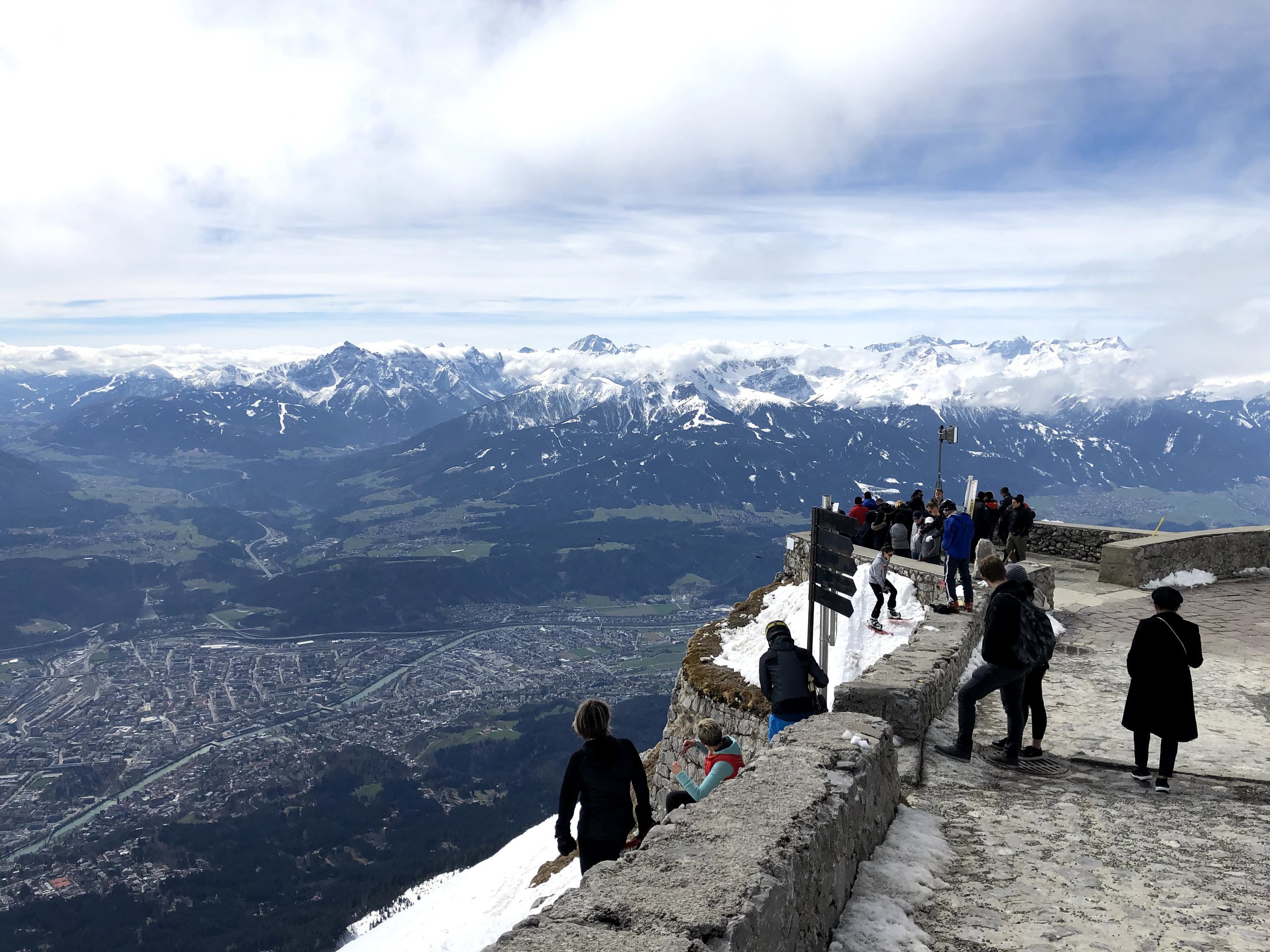 Hafelekar in the Nordkette mountains above Innsbruck