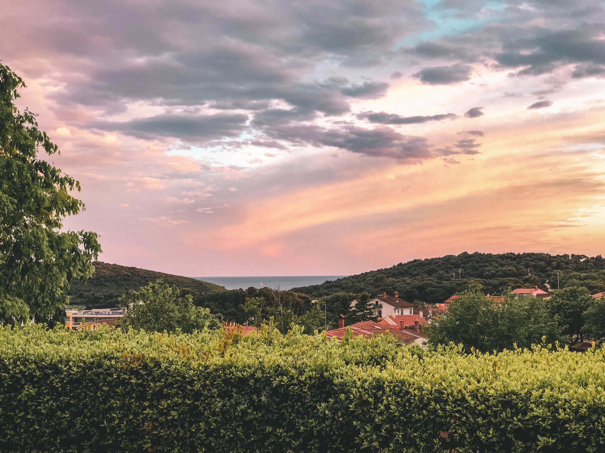 Sunset at Batelina, Pula, Istria, Croatia
