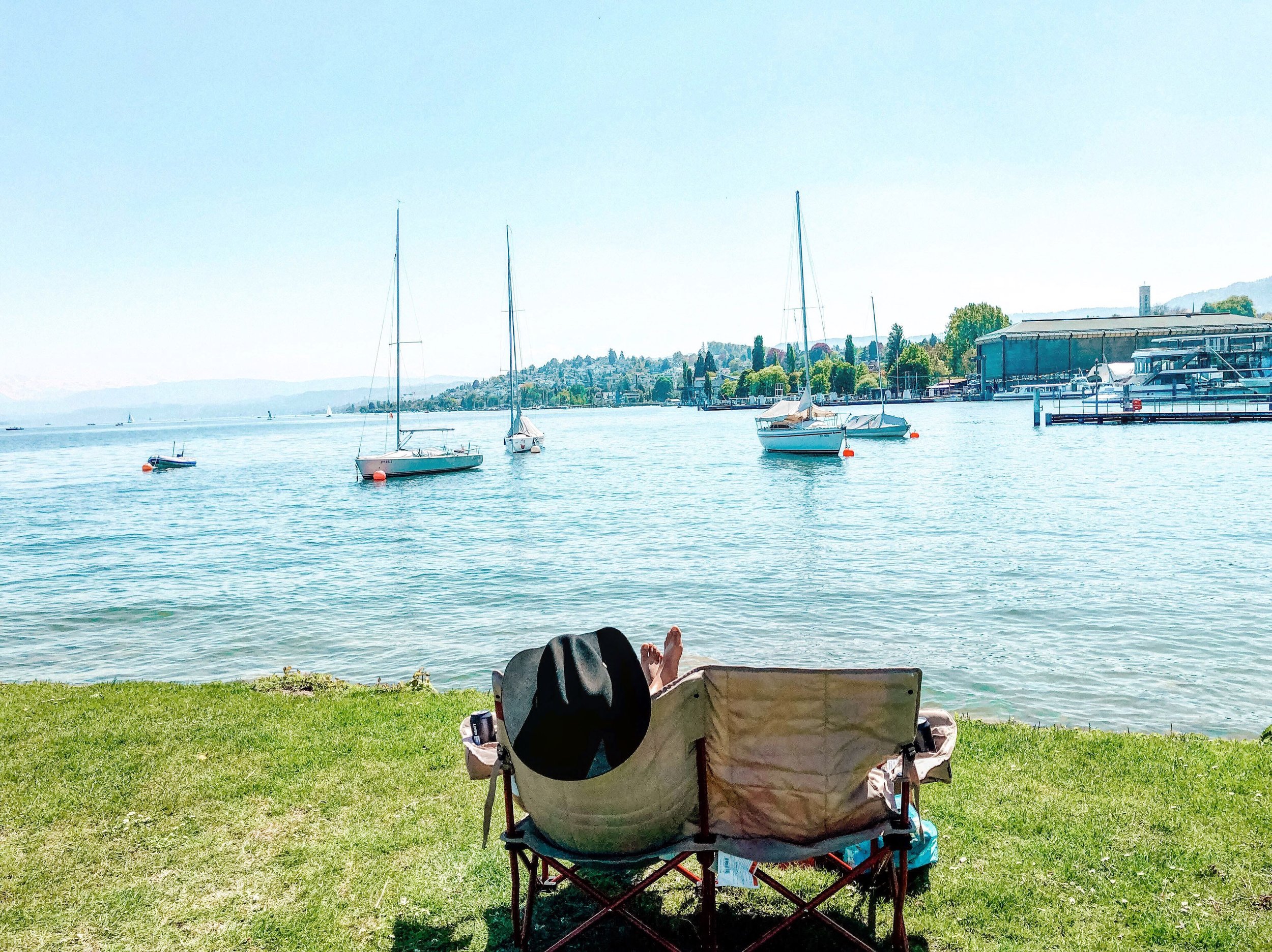 Summer on Lake Zurich, Switzerland