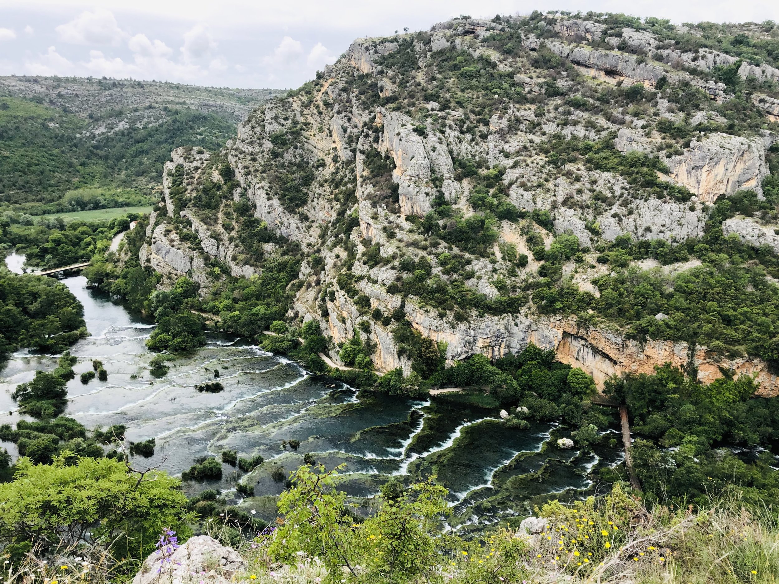 The necklaces at Roski Slap in Krka National Park Croatia