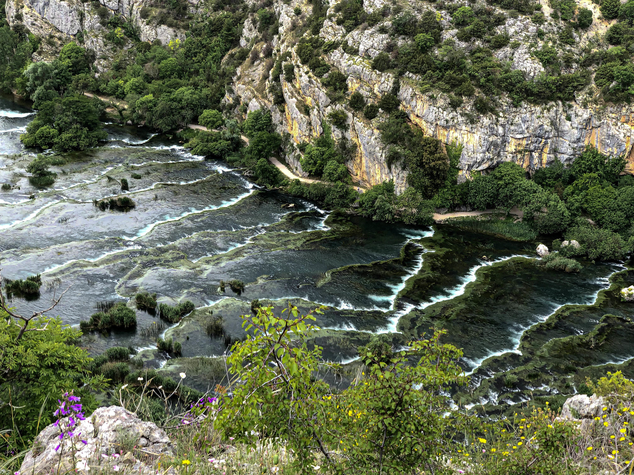 The necklaces at Roski Slap in Krka National Park Croatia