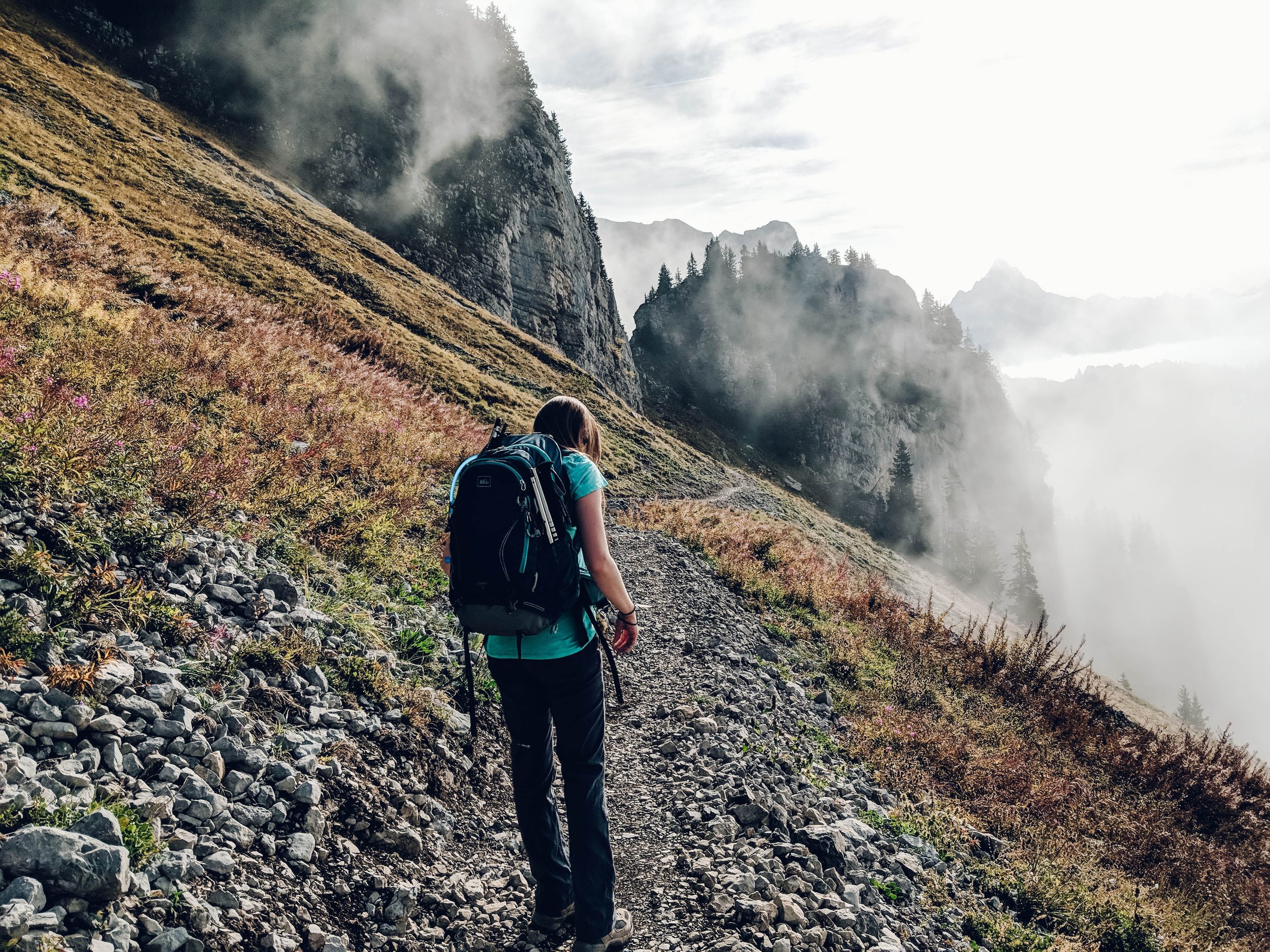 On the trail from Schynige Platte to First Switzerland