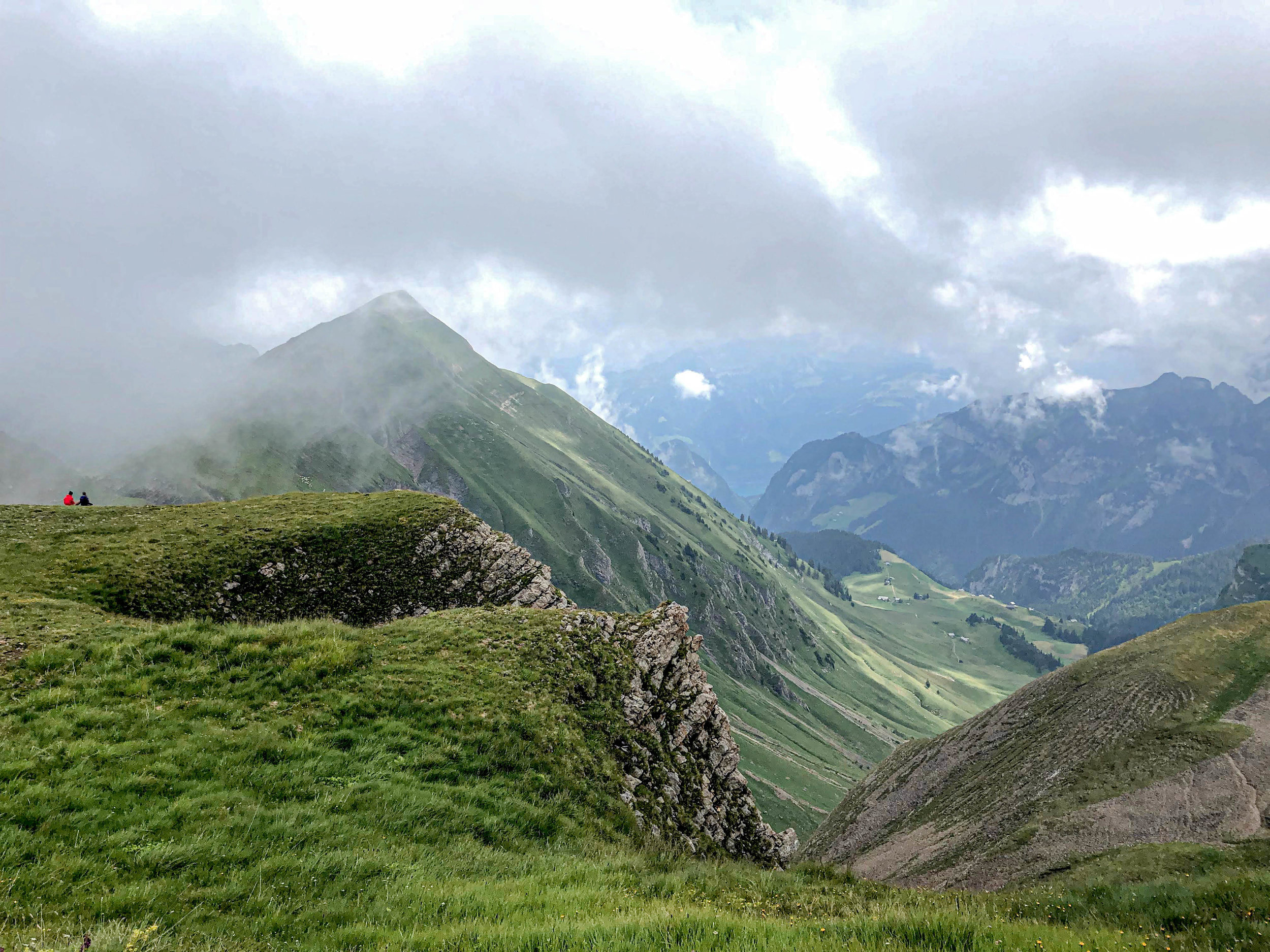 Hike up to Brisen Peak Steinalper Joch