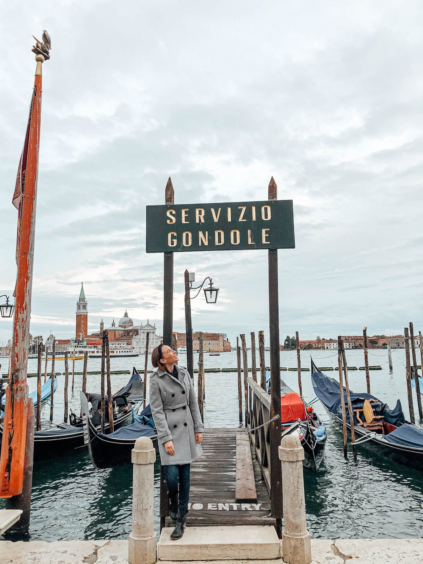 Gondola stand in Venice, Italy