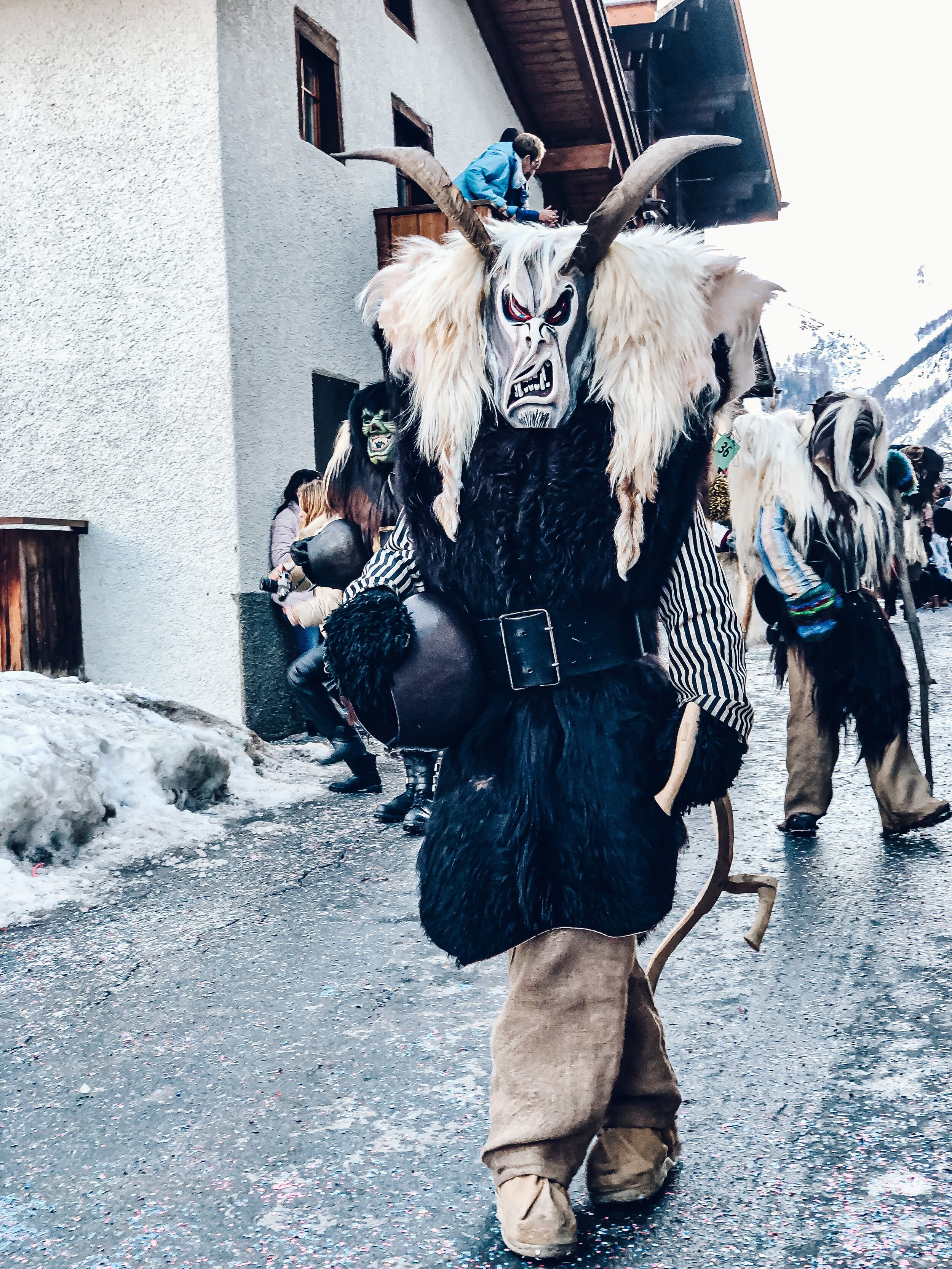 tschaggatta festival in lotschental valley wiler switzerland