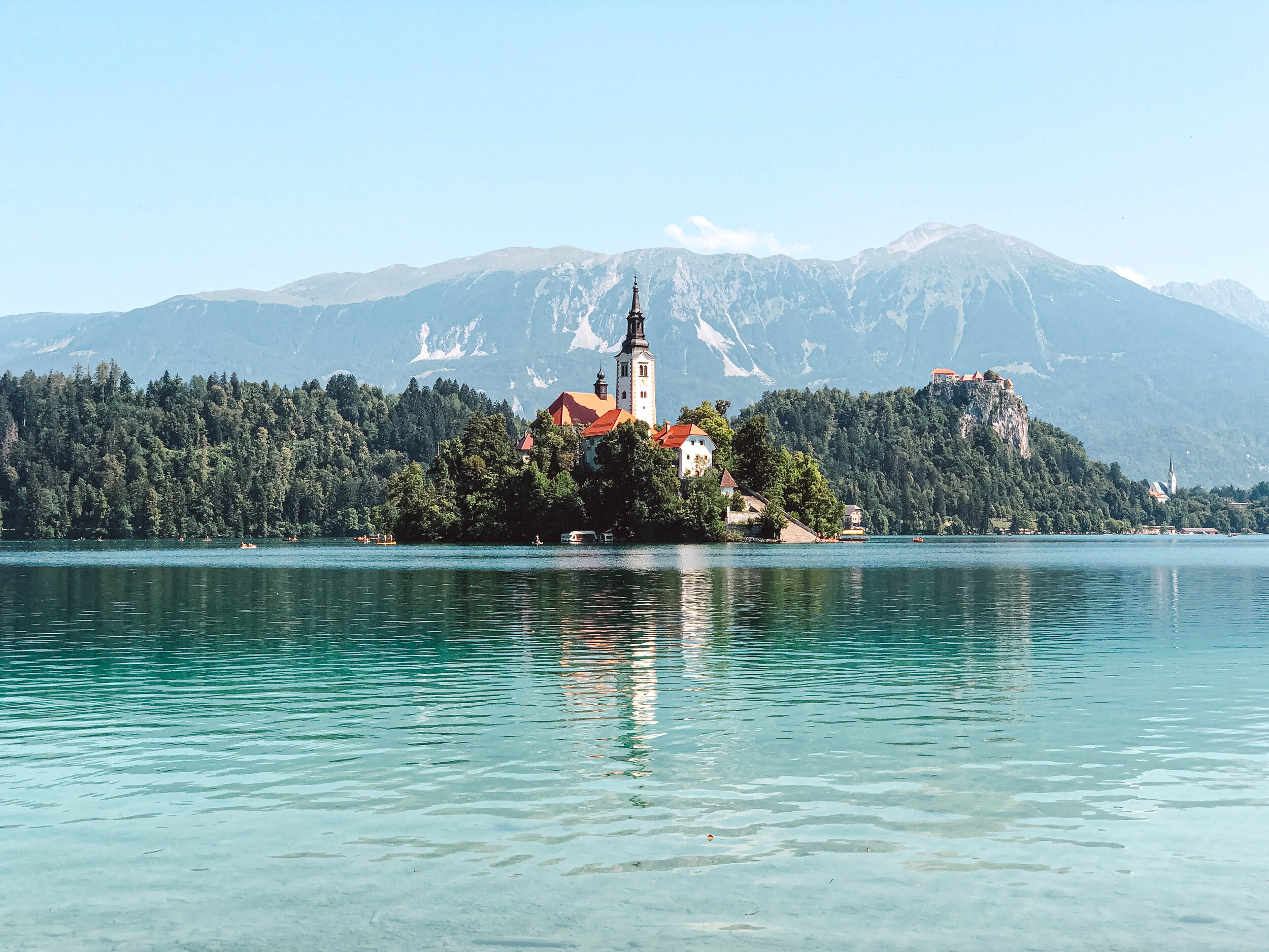 Slovenia Lake Bled in summer.jpg