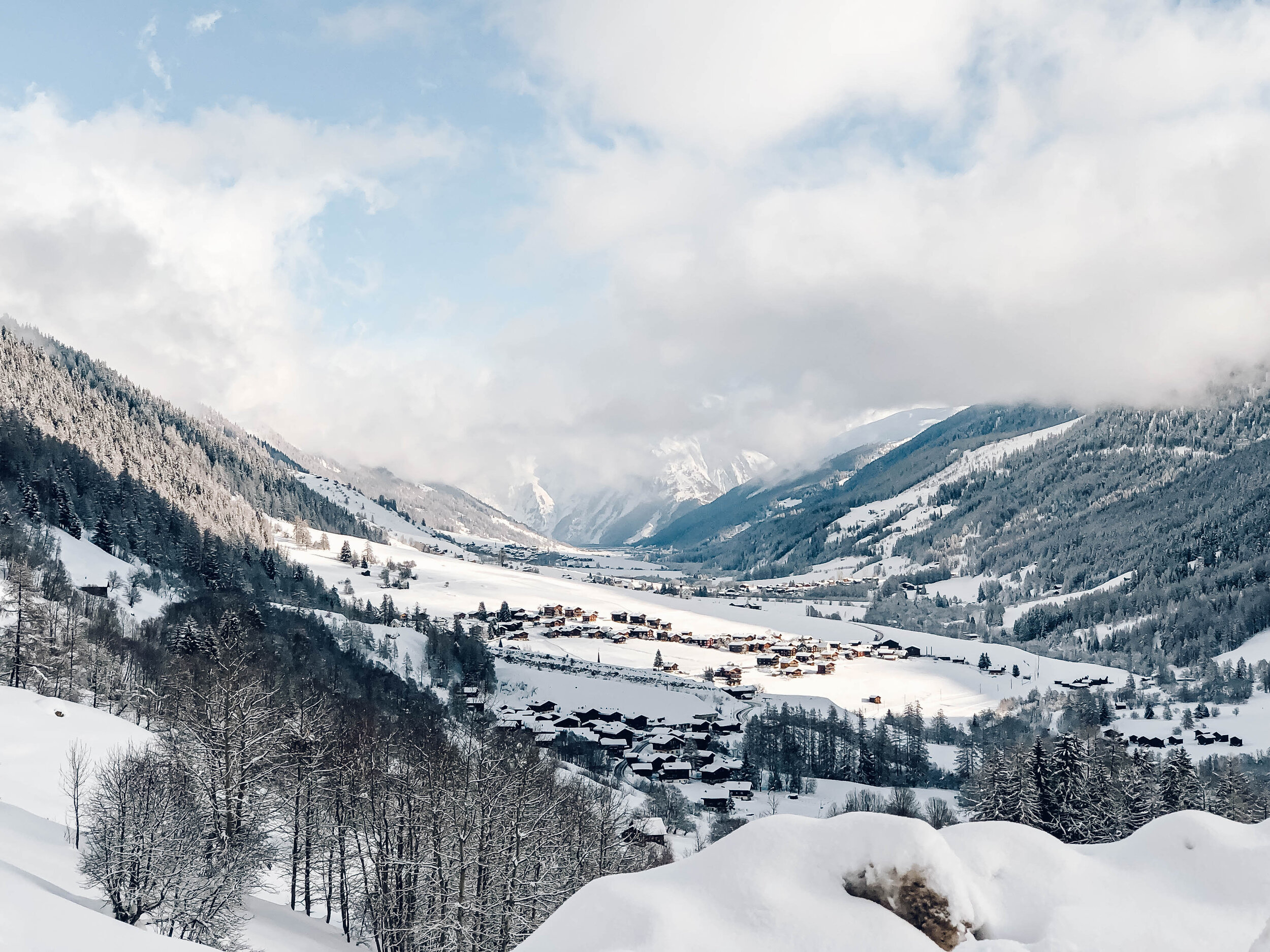 The valley of Goms, Switzerland