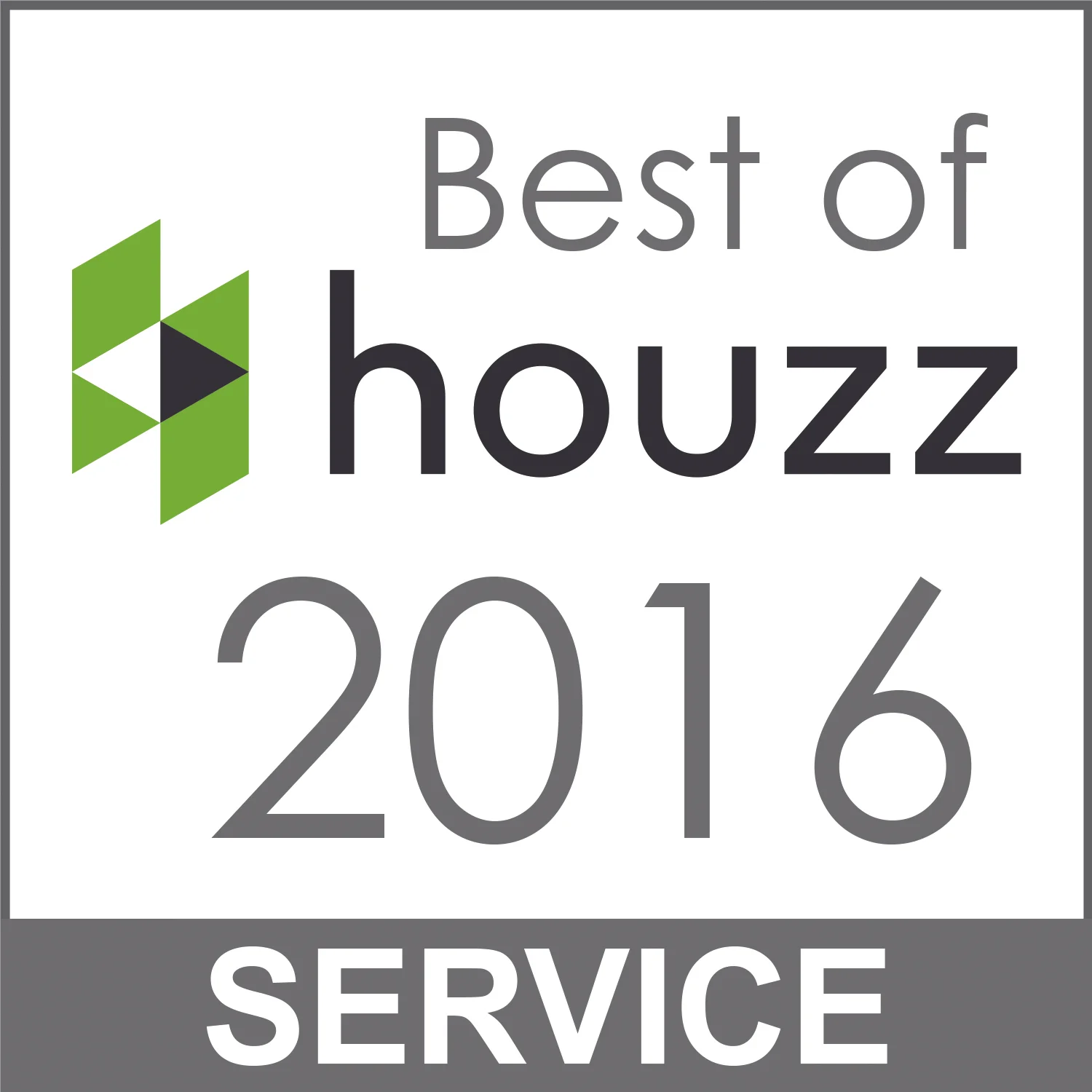 Best of Houzz 2016 service award