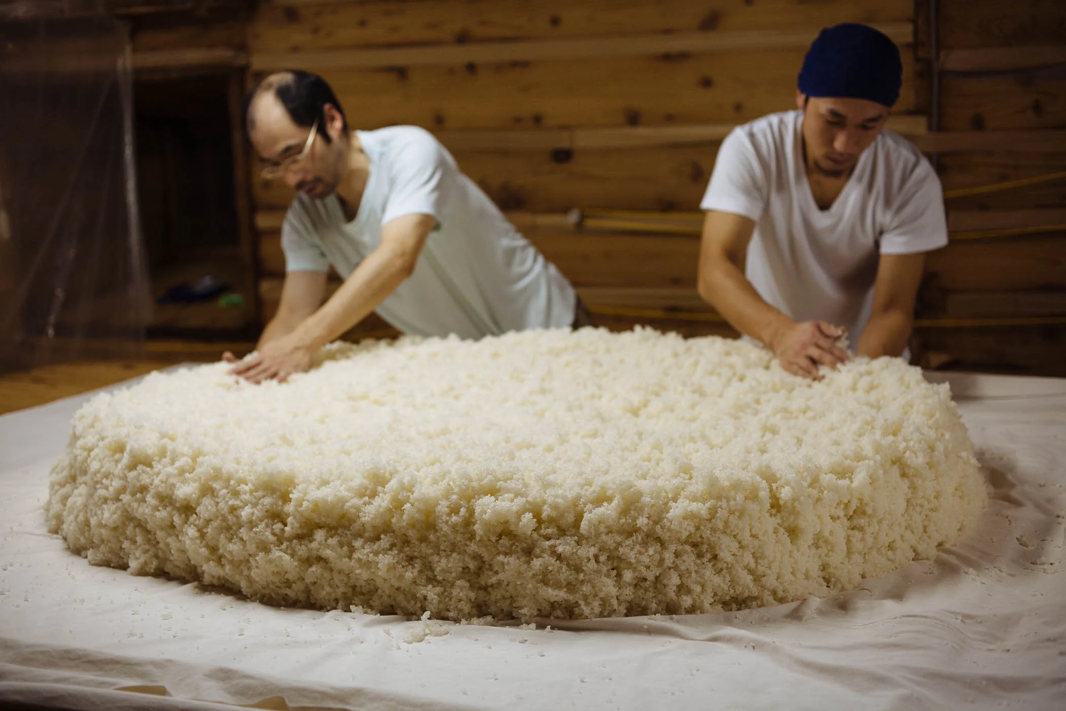 sake brewing cooling rice.jpeg
