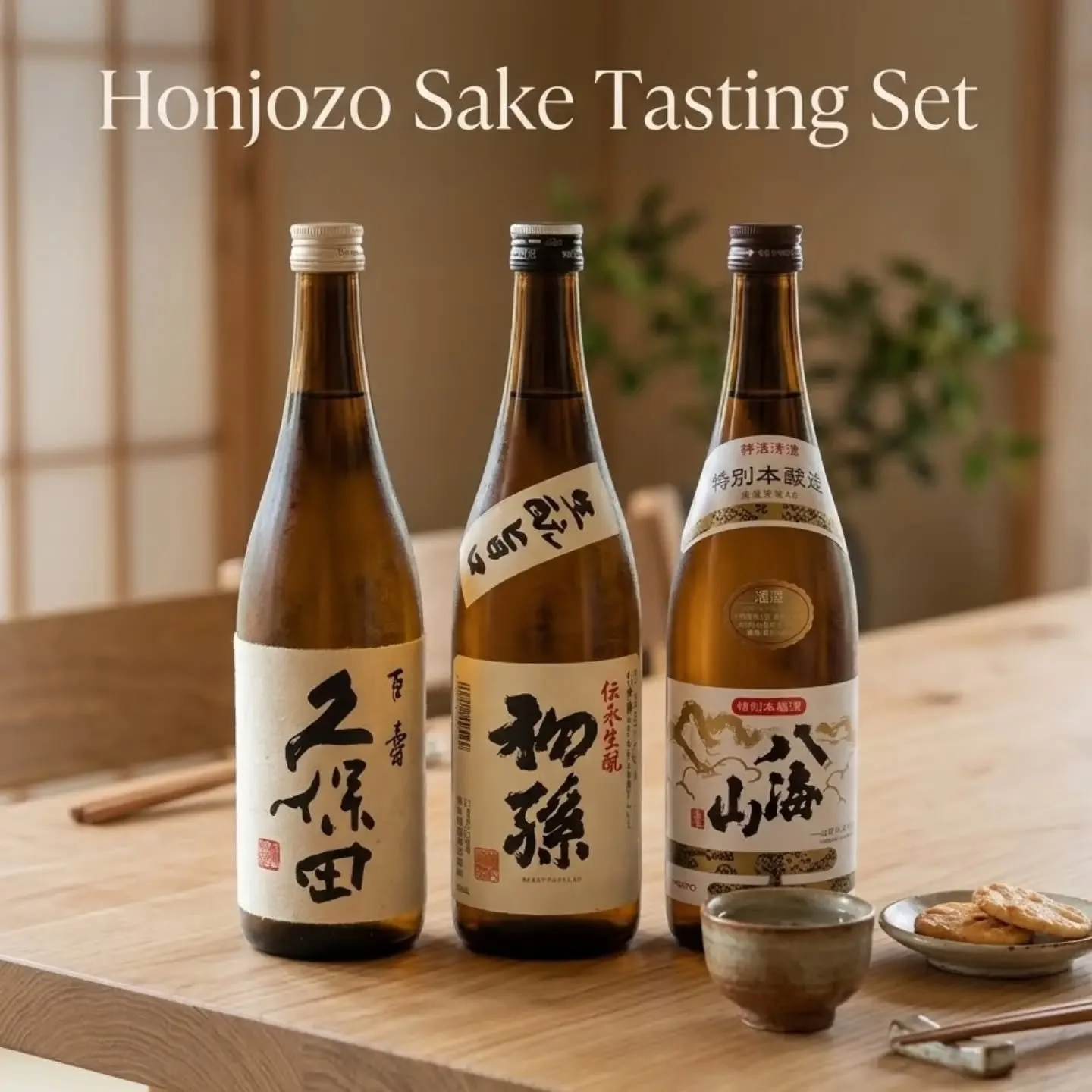 Latest Set in the bottle shop: HONJOZO SAKE TESTING SET. 

Honjozo is sake at its most easy-going. A splash of brewer's alcohol lifts the aroma and keeps the finish clean and dry.
.

Our new Honjozo Sake Tasting Set shows how far the style can go. Th