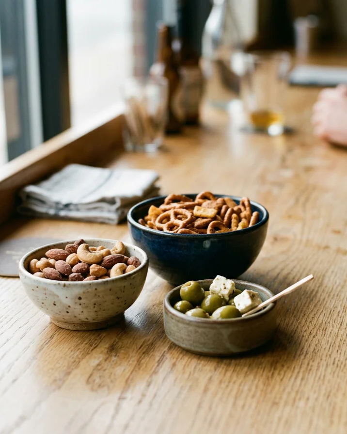 salty bar snacks