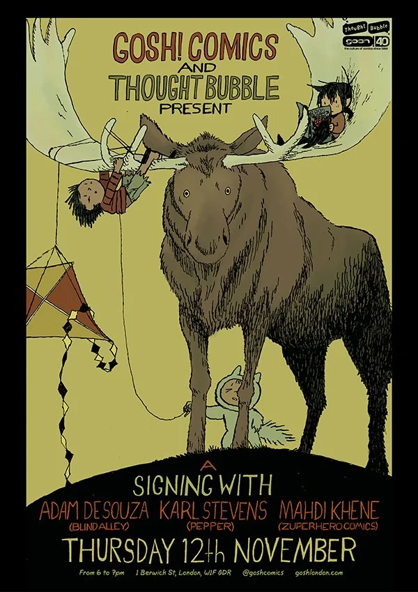 Gosh! Comics Triple Signing With Adam de Souza, Karl Stevens and Mahdi Khene