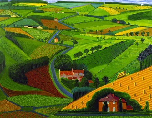 David Hockney - Road across the Wolds