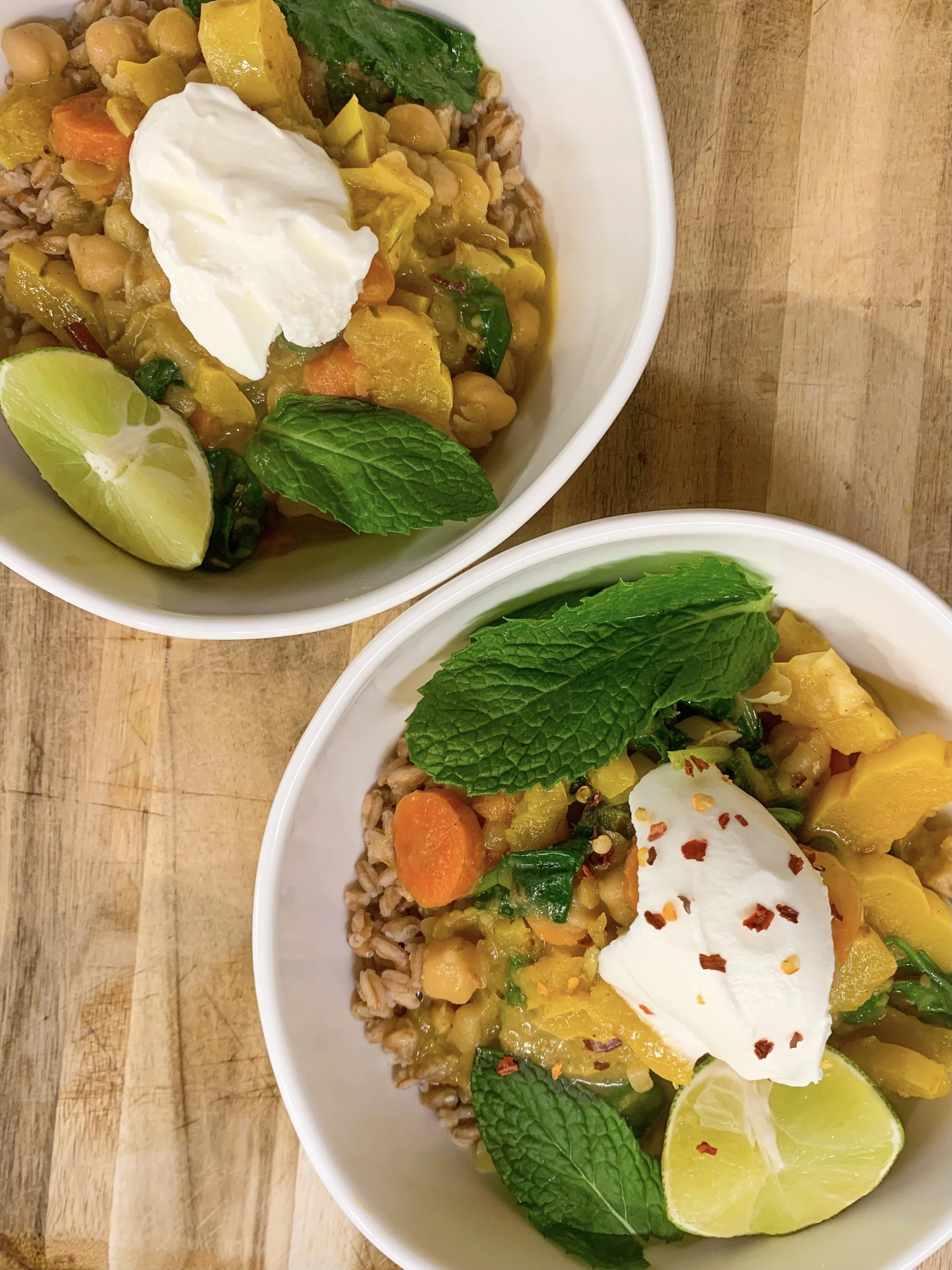 Delicata & Kale Coconut Curry