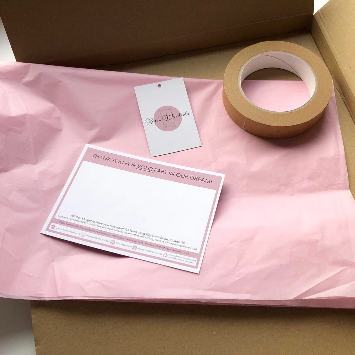 Rose’s Wardrobe Sustainable Packaging