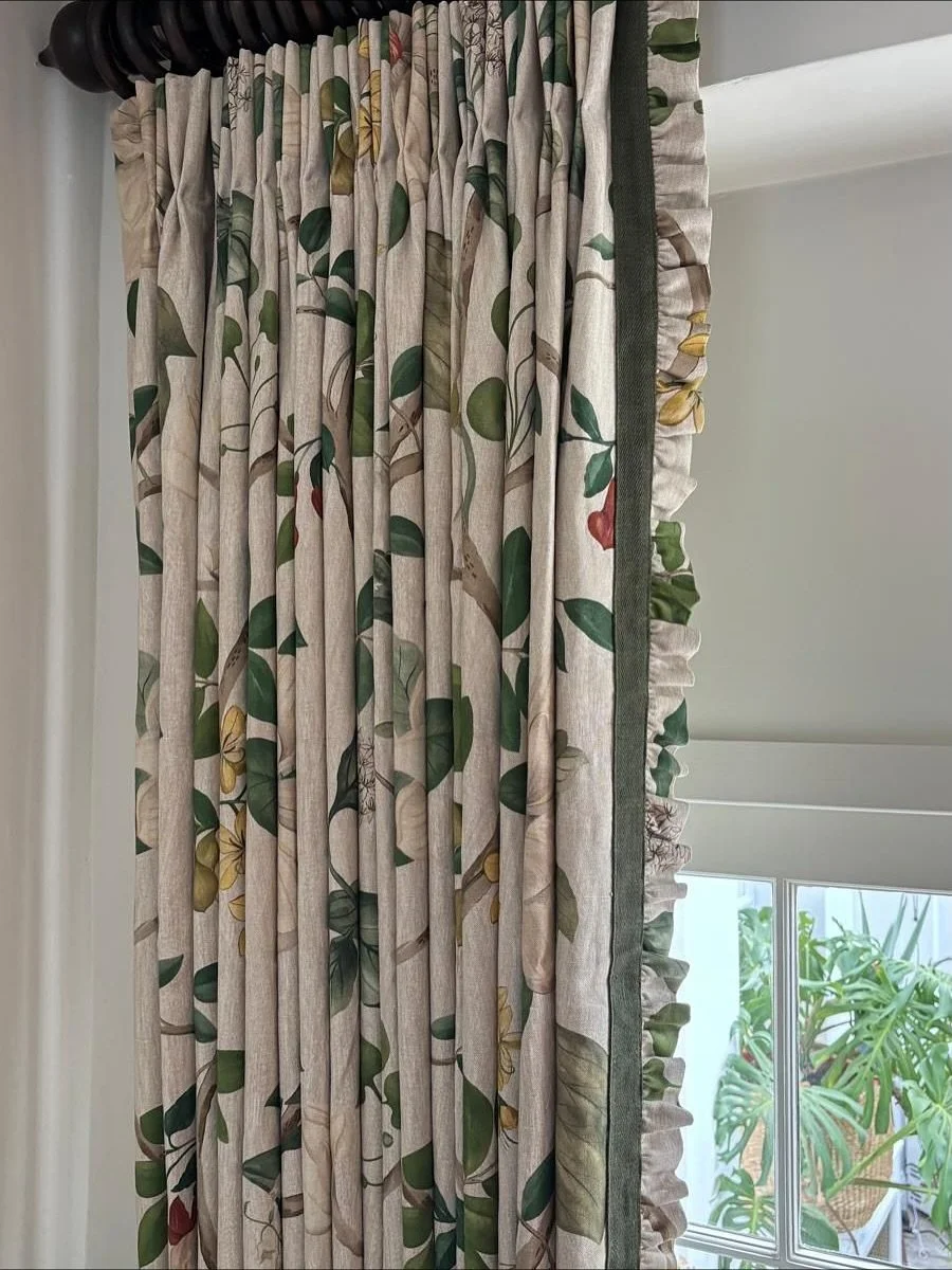 As soon as these were hung, I knew they needed their own place on the grid!

Stunning double-sided curtains installed at our Oxfordshire farmhouse project. They&rsquo;re designed to divide a formal sitting room and orangery, so they&rsquo;ve got patt