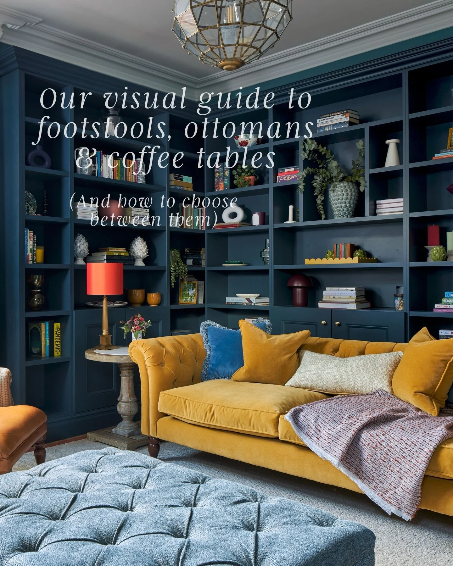 Footstools, ottomans and coffee tables might look interchangeable but they&rsquo;re designed for very different jobs.

Upholstered footstools and ottomans are all about comfort. They&rsquo;re soft, versatile and perfect for putting your feet up or gi